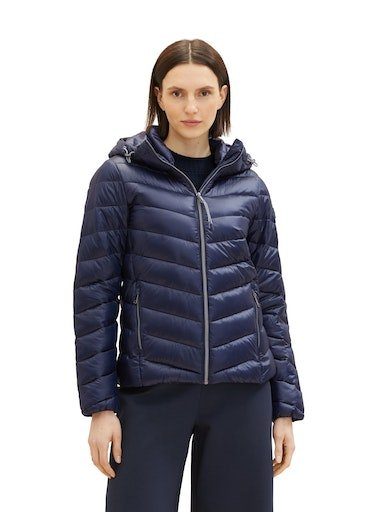 sky seidig Kapuze captain und Steppjacke mit TAILOR glänzendem TOM blue Look