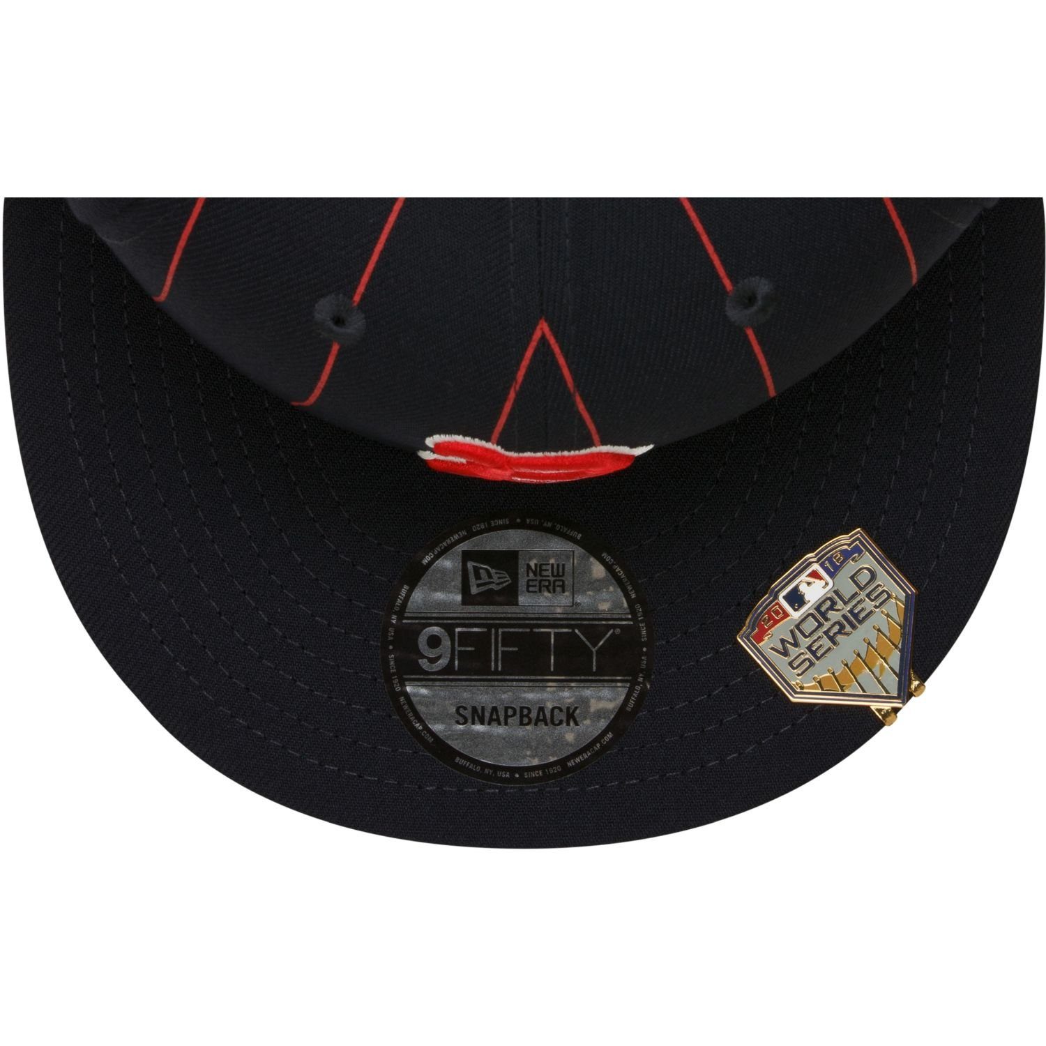 9Fifty Sox Boston PINSTRIPE New Cap Snapback Red Era