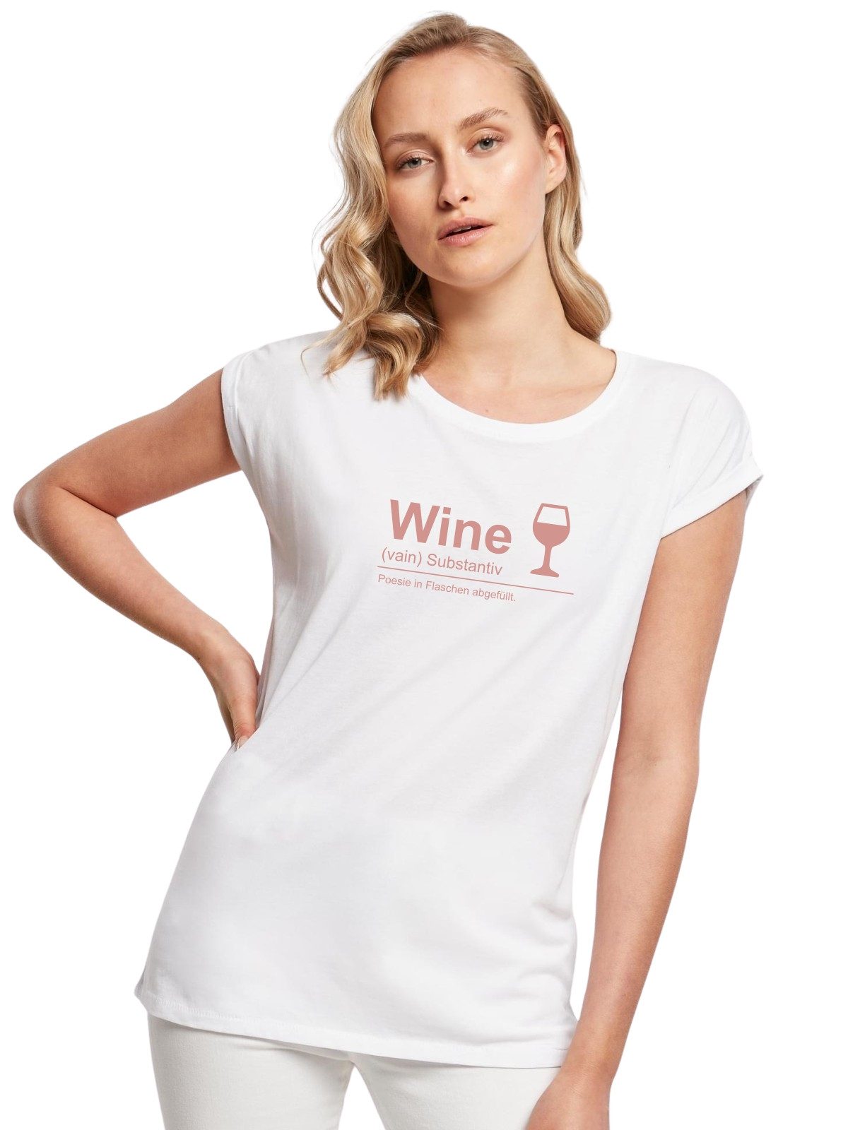 Be Famous Print-Shirt Classic Roll Up D-WINE (1-tlg., keine)