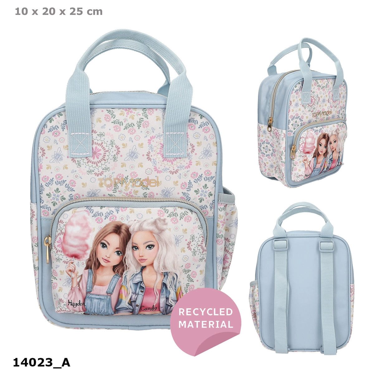 Depesche Spiel TOPModel Mini-Rucksack FESTIVAL FUN – recyceltes Polyester