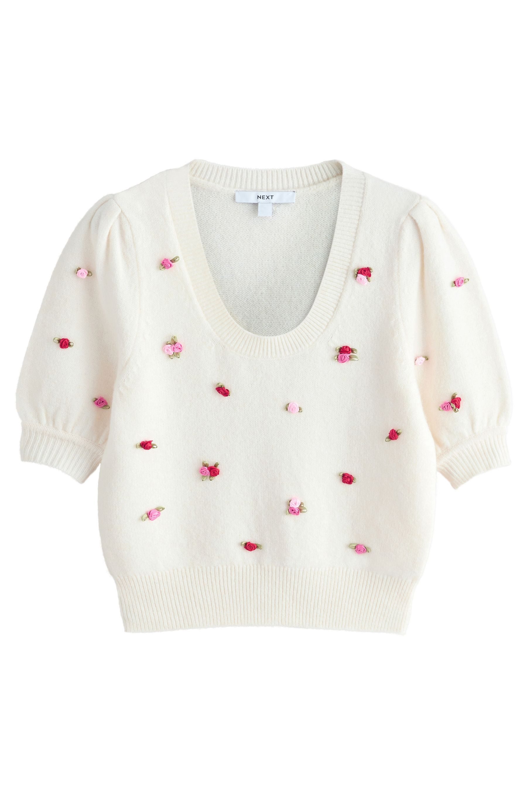 Next Strickpullover Gestricktes Oberteil mit Puffärmeln (1-tlg) günstig online kaufen