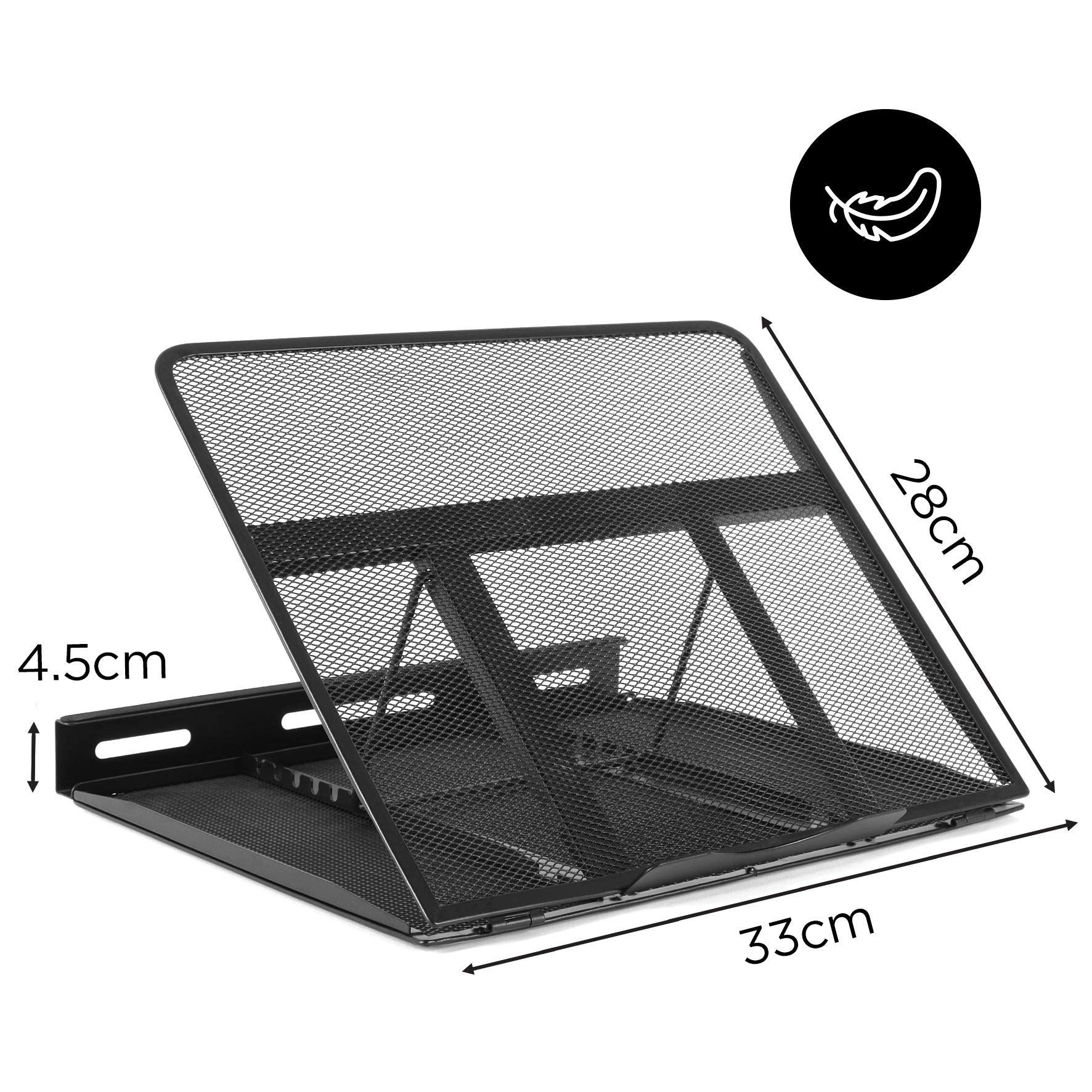 Duronic Monitorständer DM074, (Laptopständer Faltbares tragbares ergonomisches Design)