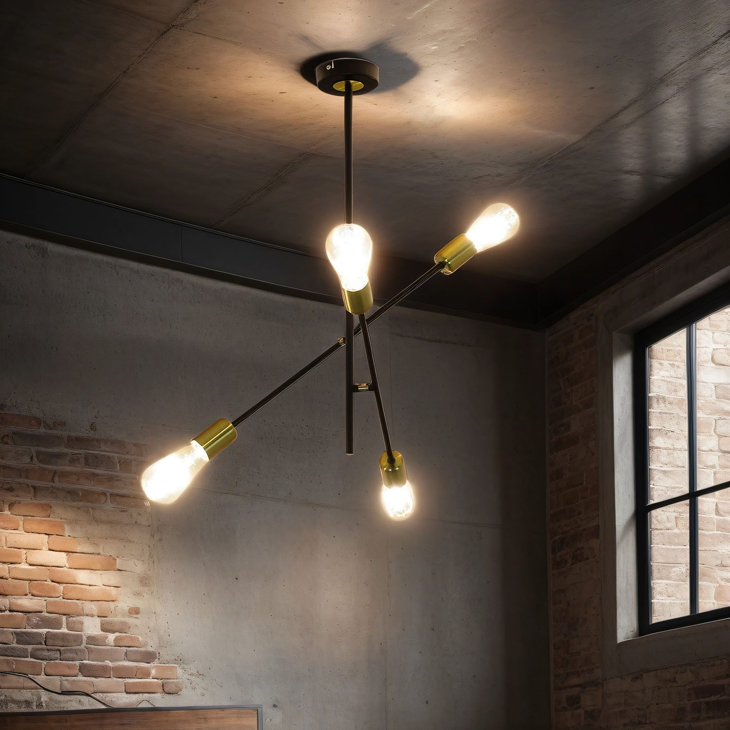 Licht-Erlebnisse Deckenleuchte SHAH, ohne Leuchtmittel, Deckenlampe günstig online kaufen