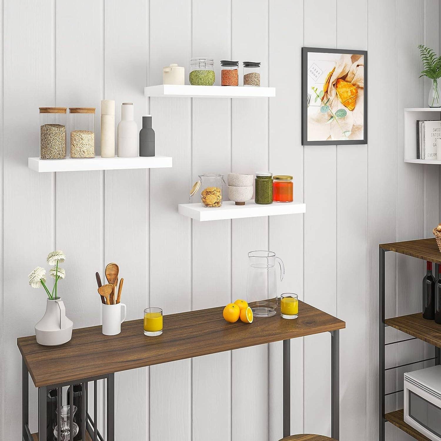 Woltu Wandregal, Set 3-tlg., Wandboard für Deko aus MDF Holz günstig online kaufen