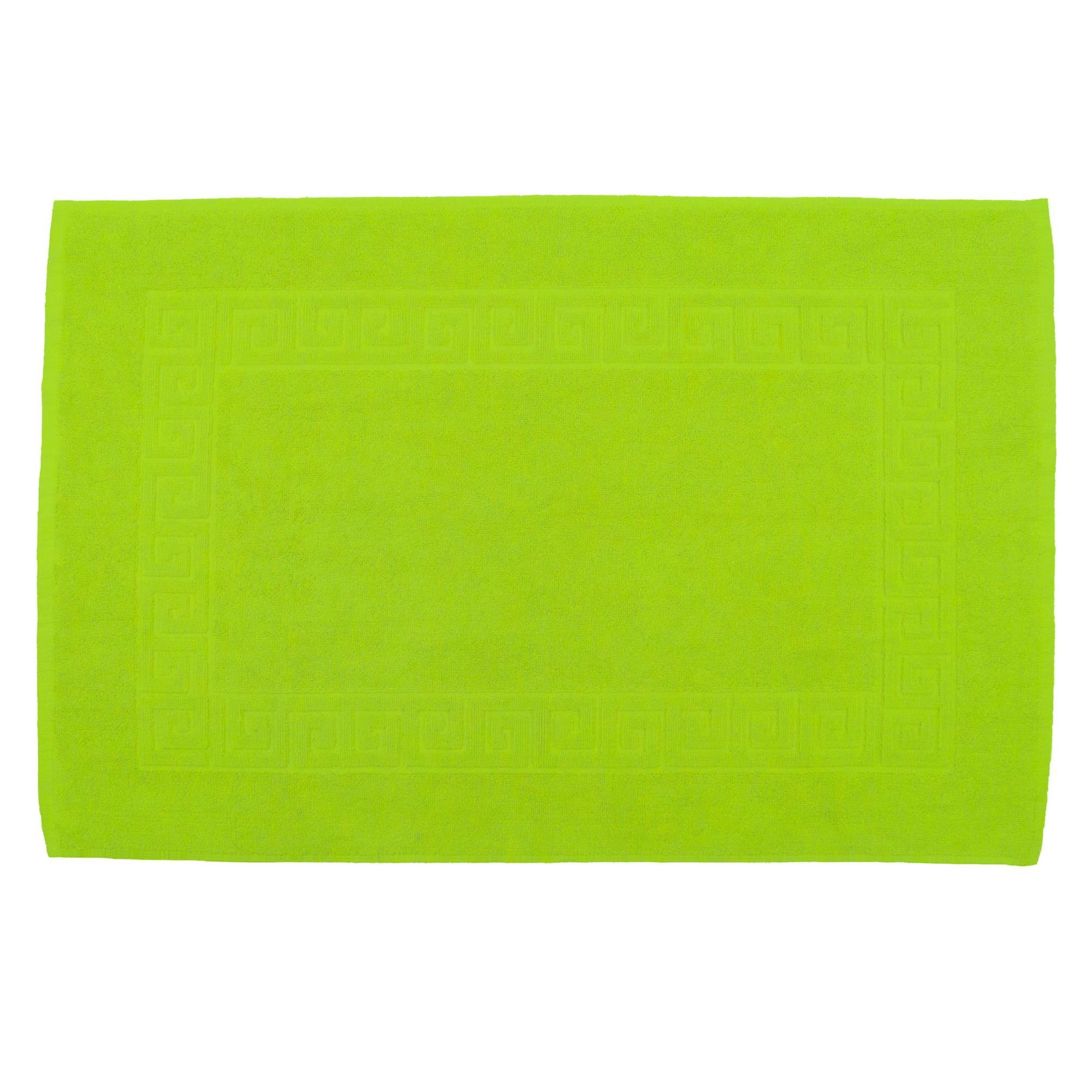 Julie Julsen Badematte 1-Badematte-Apfelgrün-50 x 40 cm, Baumwolle, Spiral günstig online kaufen