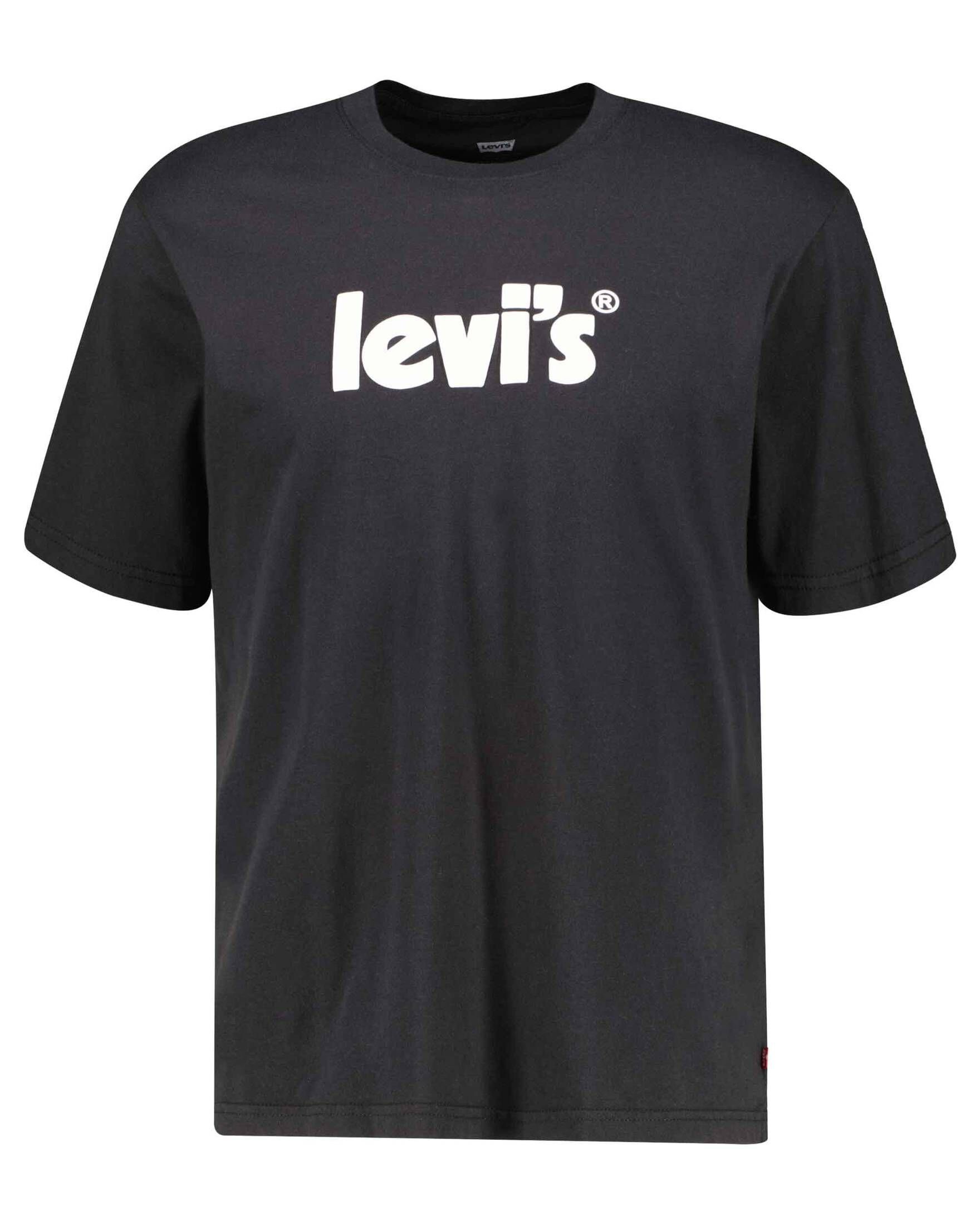 Levi's® T-Shirt Herren T-Shirt Relaxed 0391-poster caviar (1-tlg) logo Fit