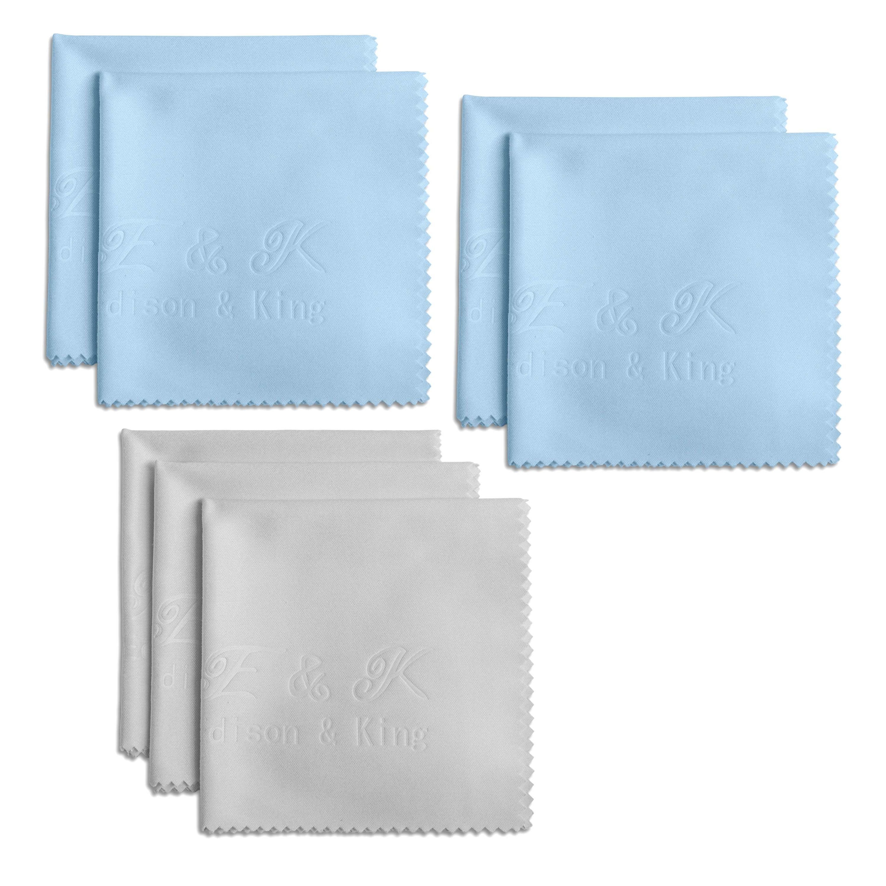 Pack, King antibakterieller Edison mit Nano-Silber mit cm, Brillenputztücher & Mikrofasertuch Wirkung) 20x20 (Microfaser, 7er Mikrofasertücher
