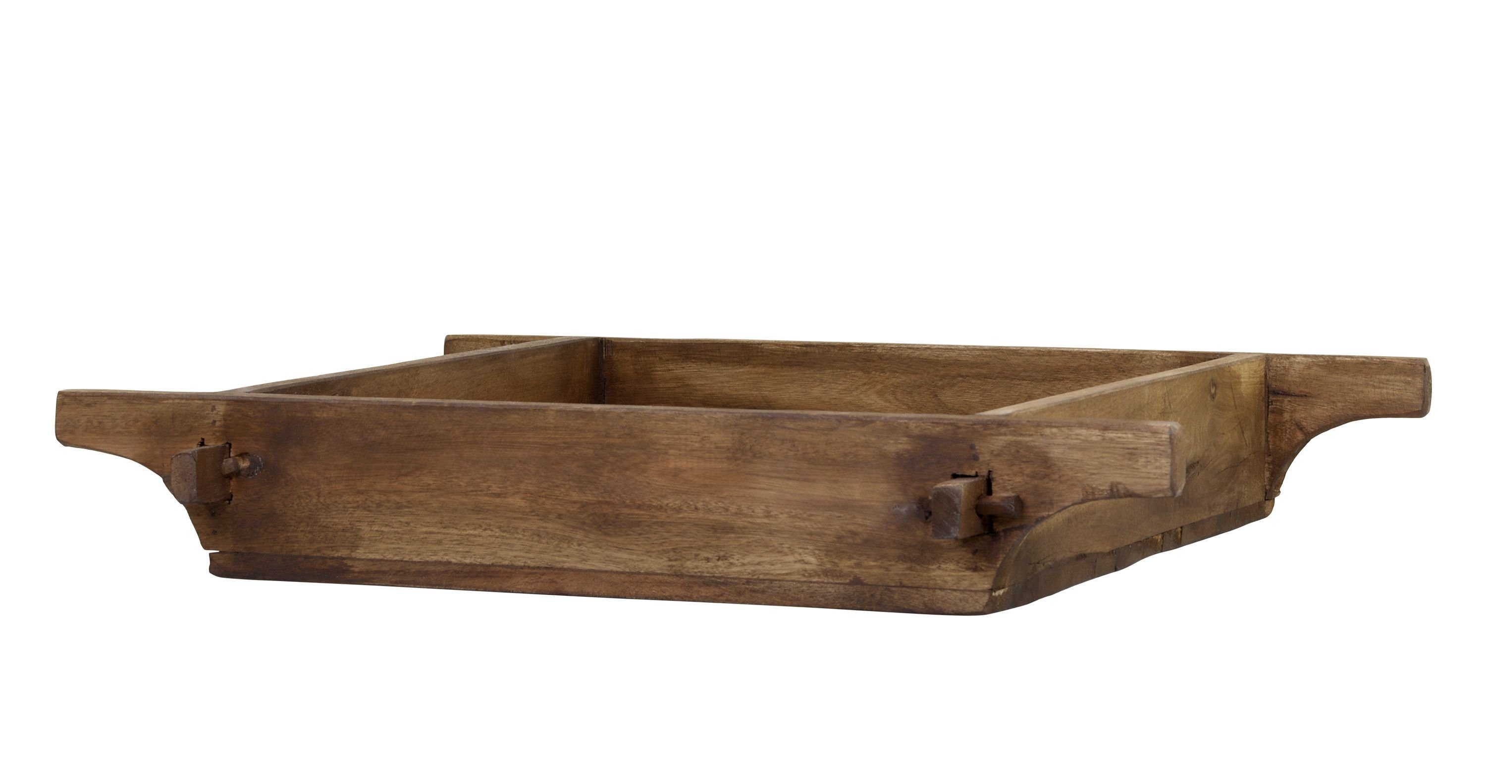 Dekotablett Grimaud Tablett aus altem Holz 50x40cm Chic Antique 41067400