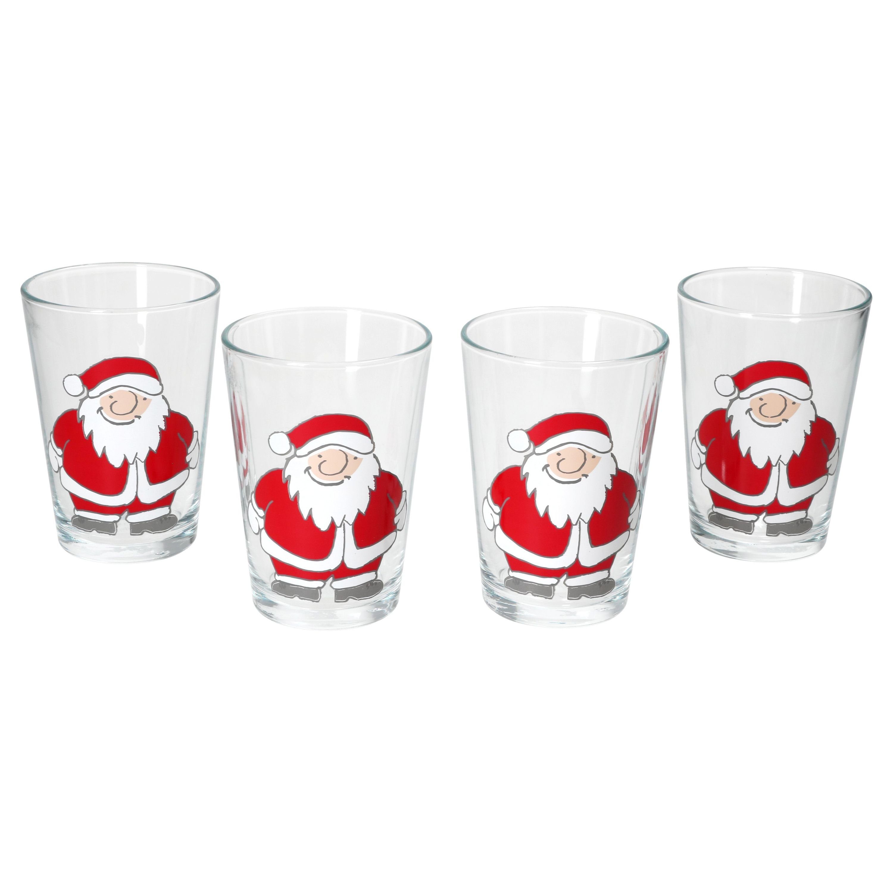 Glühwein-Gläser & Glas H11cm Tee-Glas, Breker Glas Ritzenhoff 240ml 4x Ritzenhoff Santa Winter