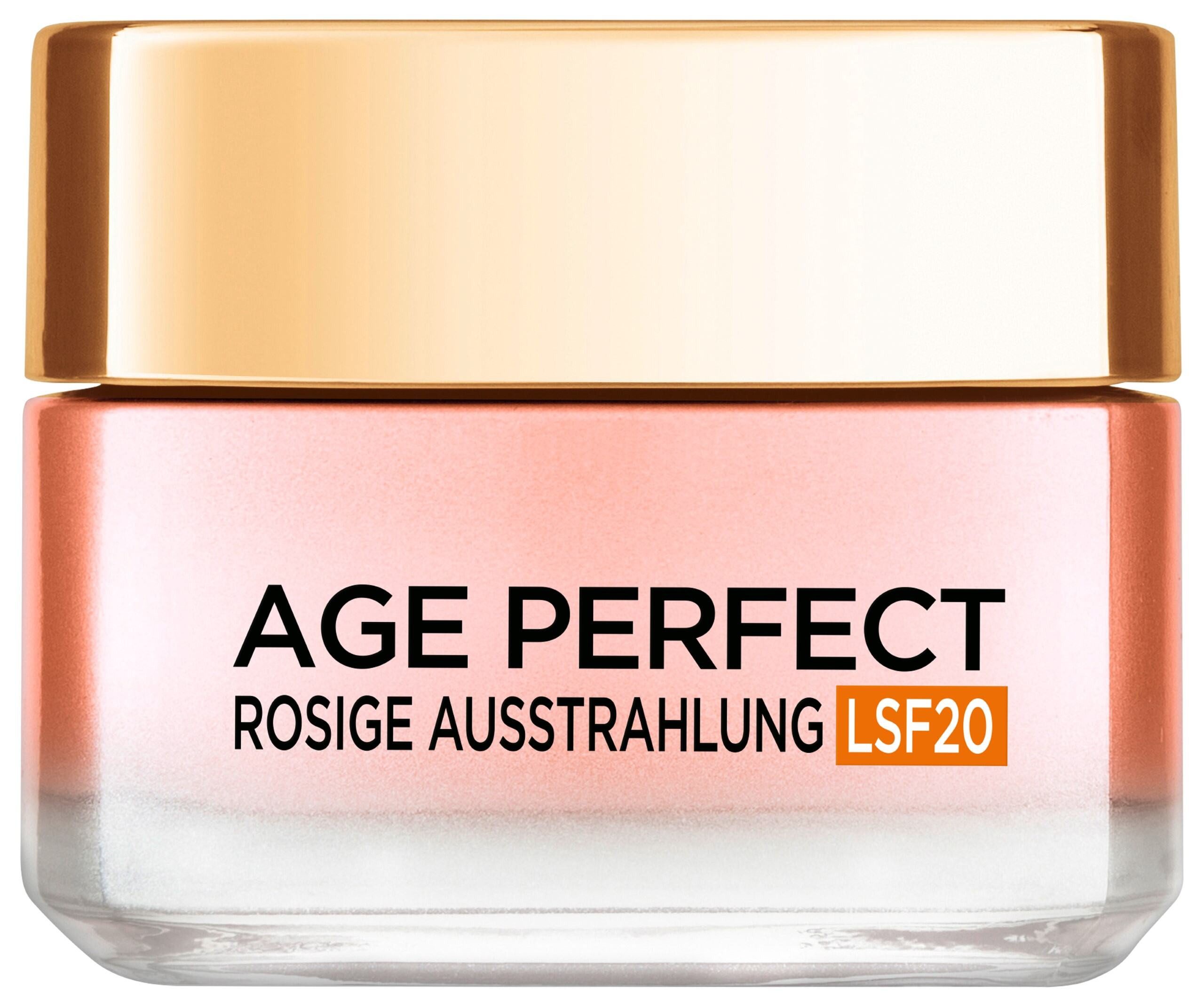 L'ORÉAL PARIS Feuchtigkeitscreme Age Perfect Golden Age Rosé-Tagespflege LSF20, LSF 20, mit Calcium und Vitamin B3, strafft die Haut, intensive Pflege