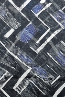 COLLEZIONE ALESSANDRO Modeschal Mitternacht, (1-St), mit dunkelblauem Zick-Zack-Muster