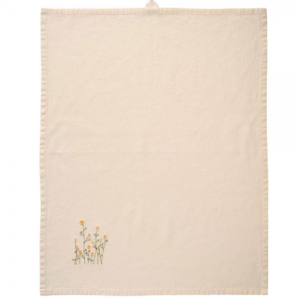 Ib Laursen Geschirrtuch Ib Laursen Geschirrtuch Flora mit gelben Butterblum günstig online kaufen