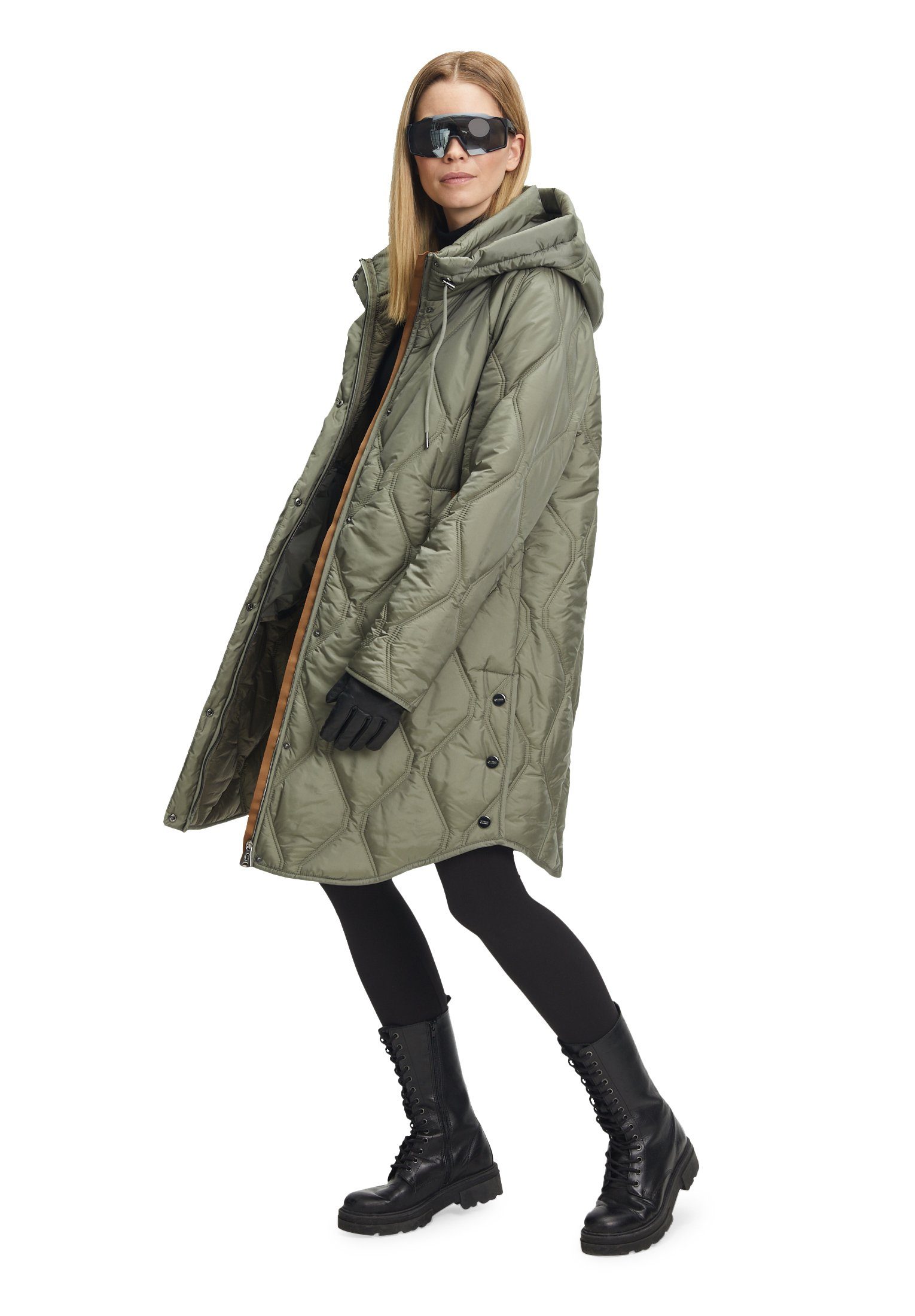 Steppjacke Betty Kapuze Shadow mit Sandwich Barclay versteppt