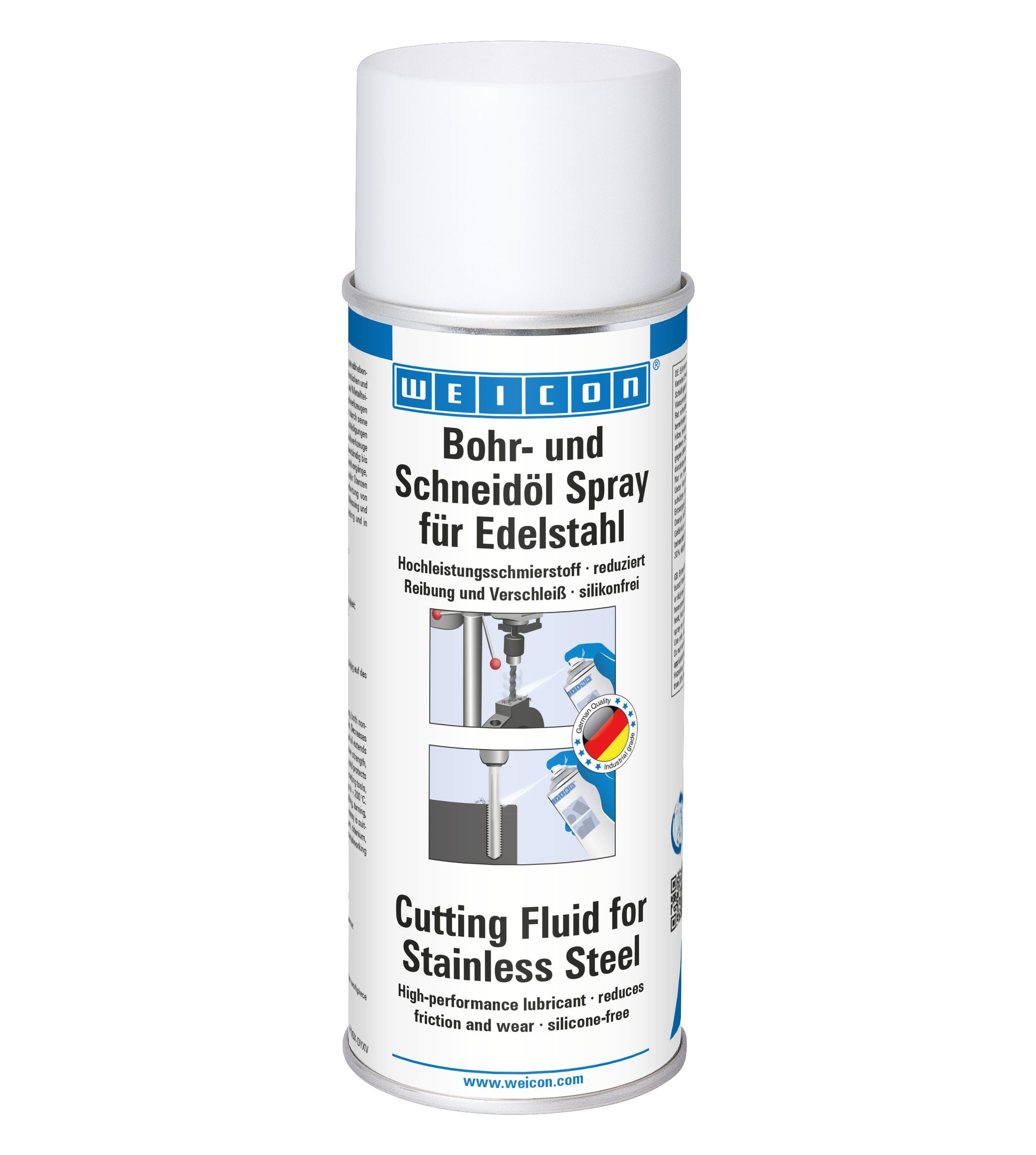 WEICON Schneideöl Bohr- und Schneidöl Spray für Edelstahl, (1-St), reduziert die Reibung und die Wärmeentwicklung auf Metallteilen