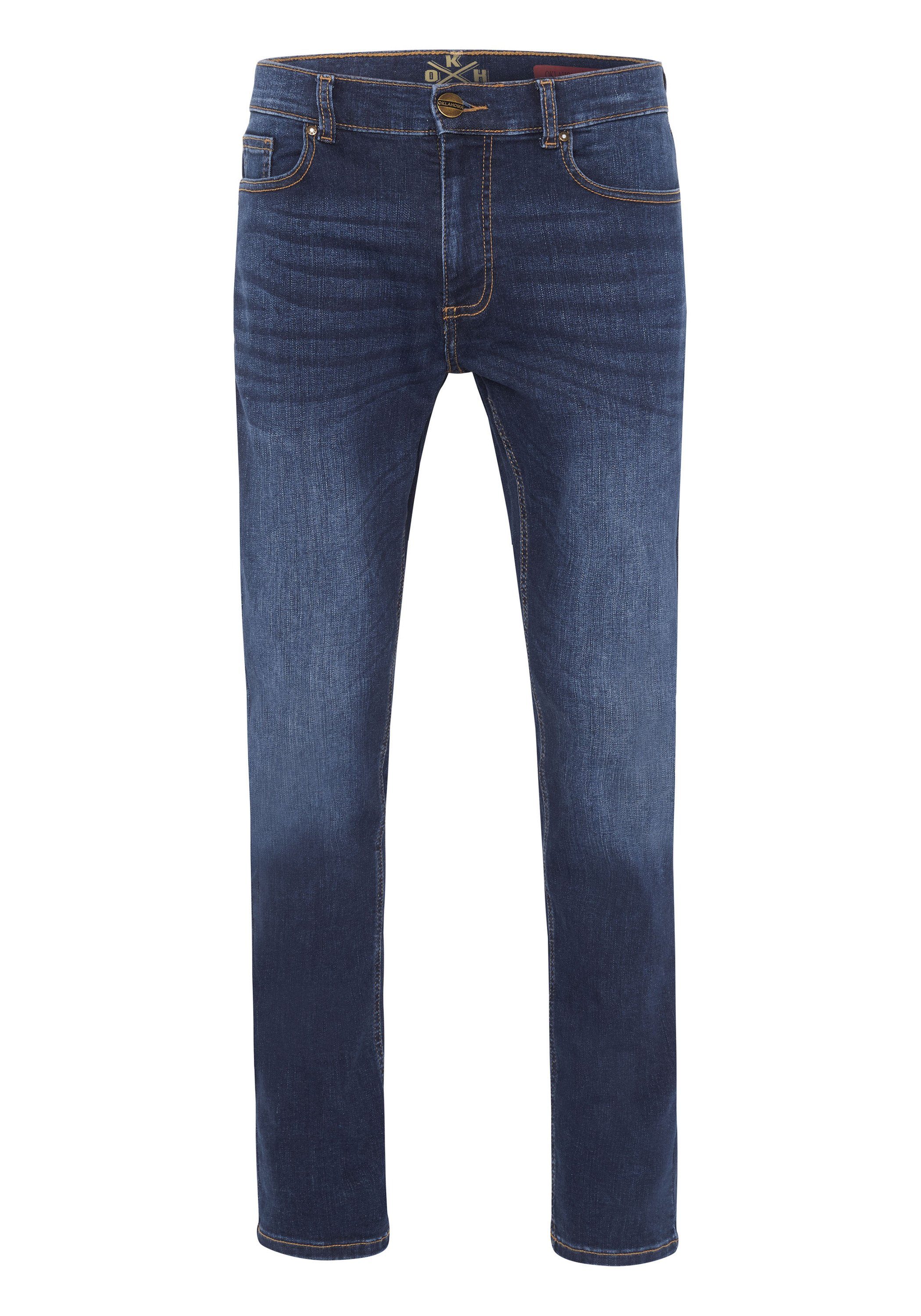 Oklahoma Jeans Slim-fit-Jeans weichem Denim aus