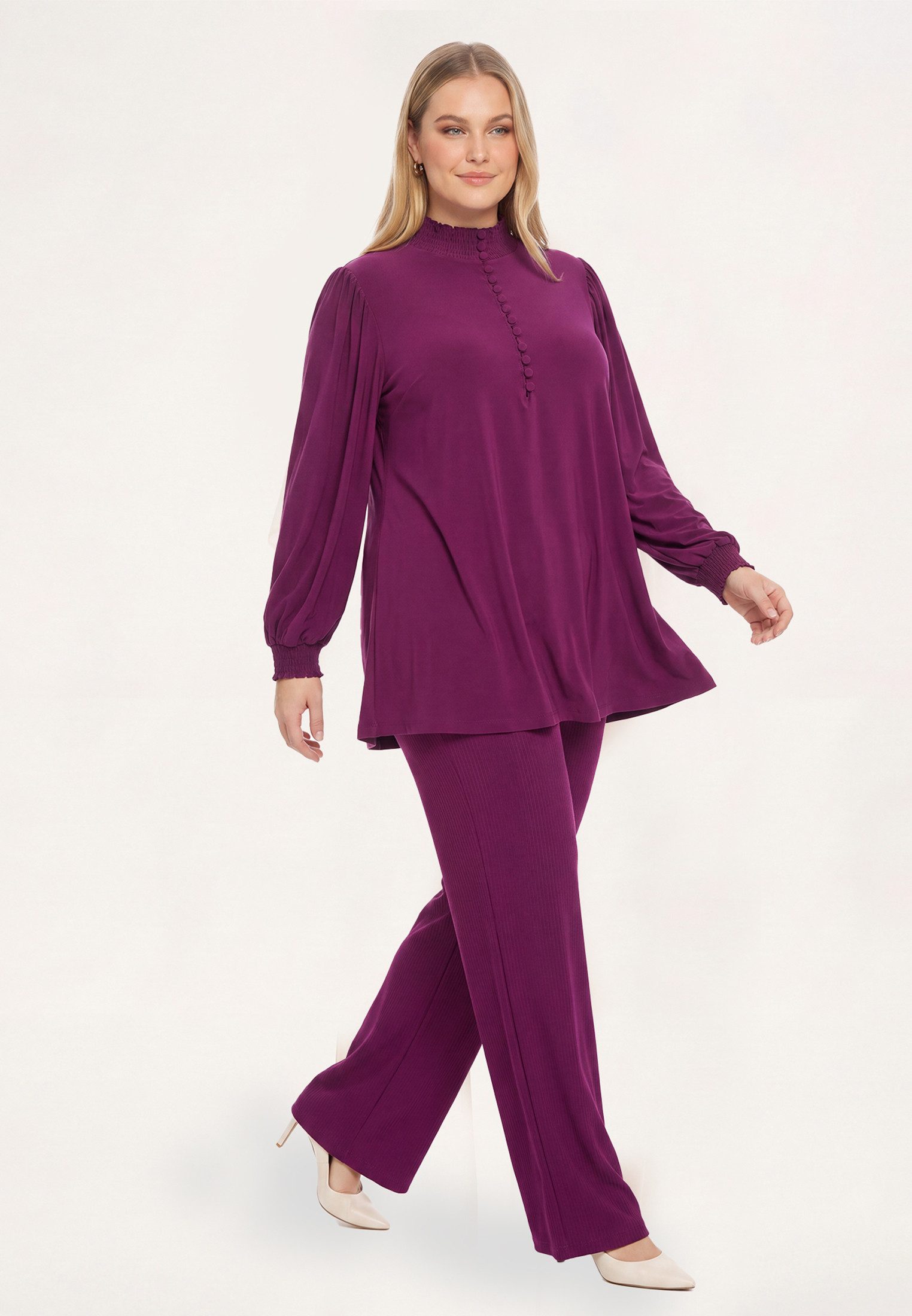 YOEK Bootcuthose Damen Hose Flare Fit