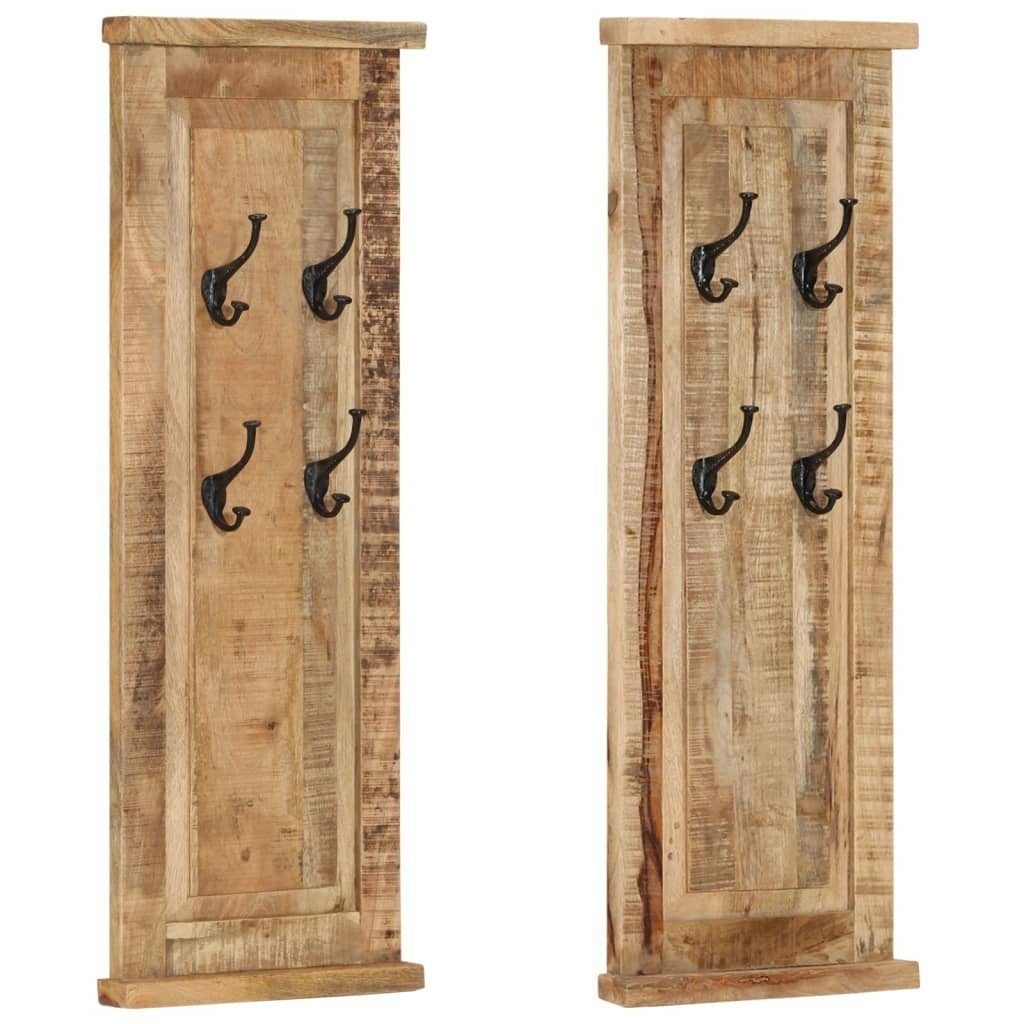 tinkaro Kleiderständer Garderobe 2-teilig BERTO Massivholz Hängegarderobe, (1 St)