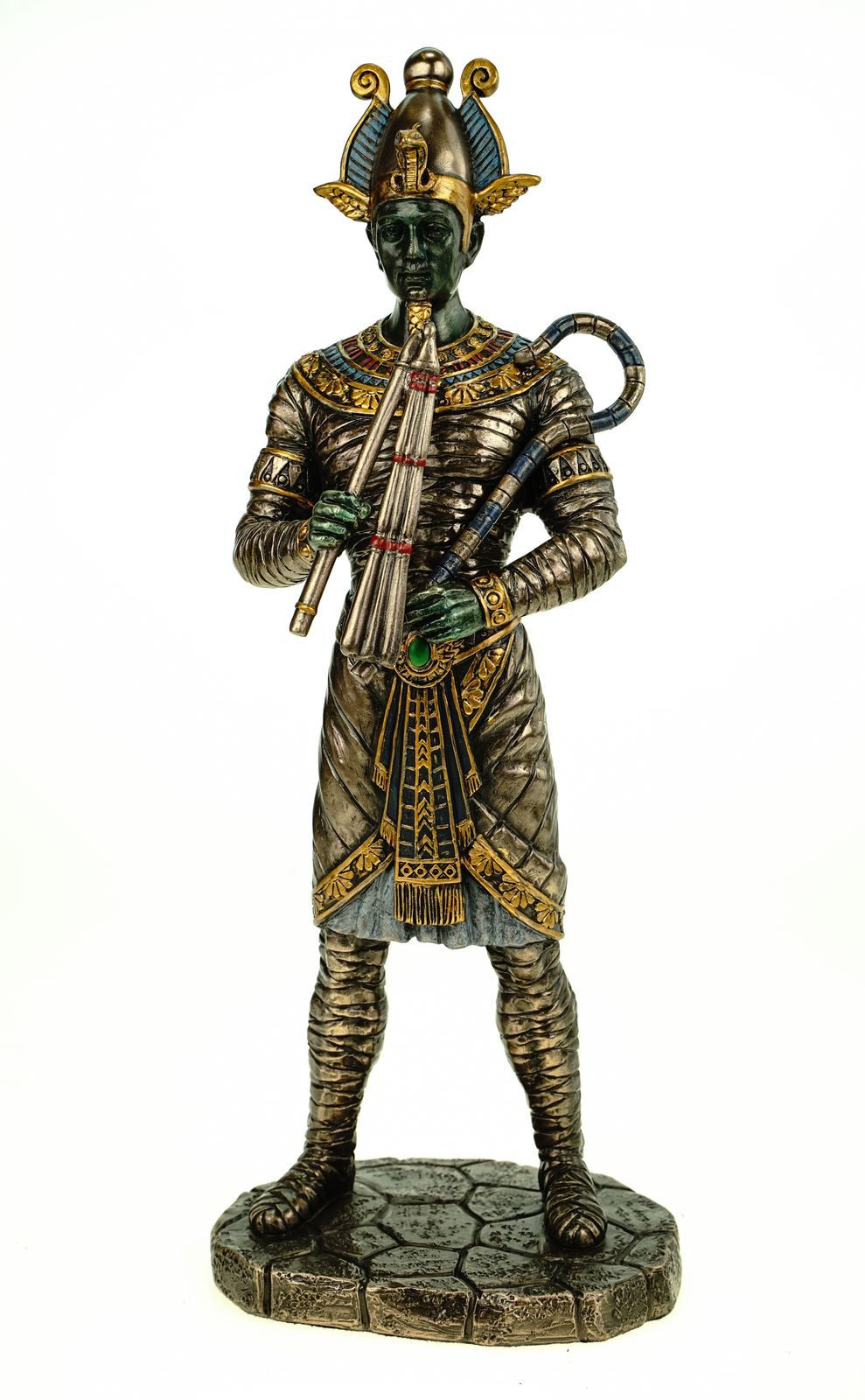 Dekofigur Veronese Figur Osiris ägyptischer Gott der Unterwelt 27 cm Ägypten