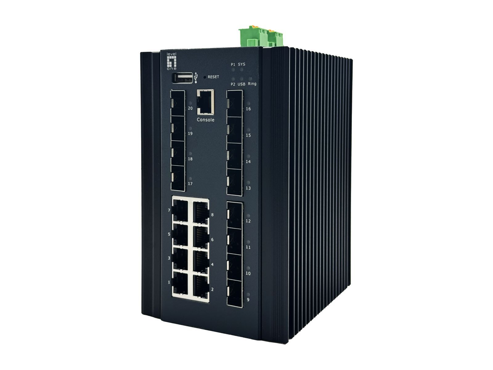Levelone Switch 20x GE IGU-2072 8x 1GbE 8x 2.5GbE SFP sw Netzwerk-Switch