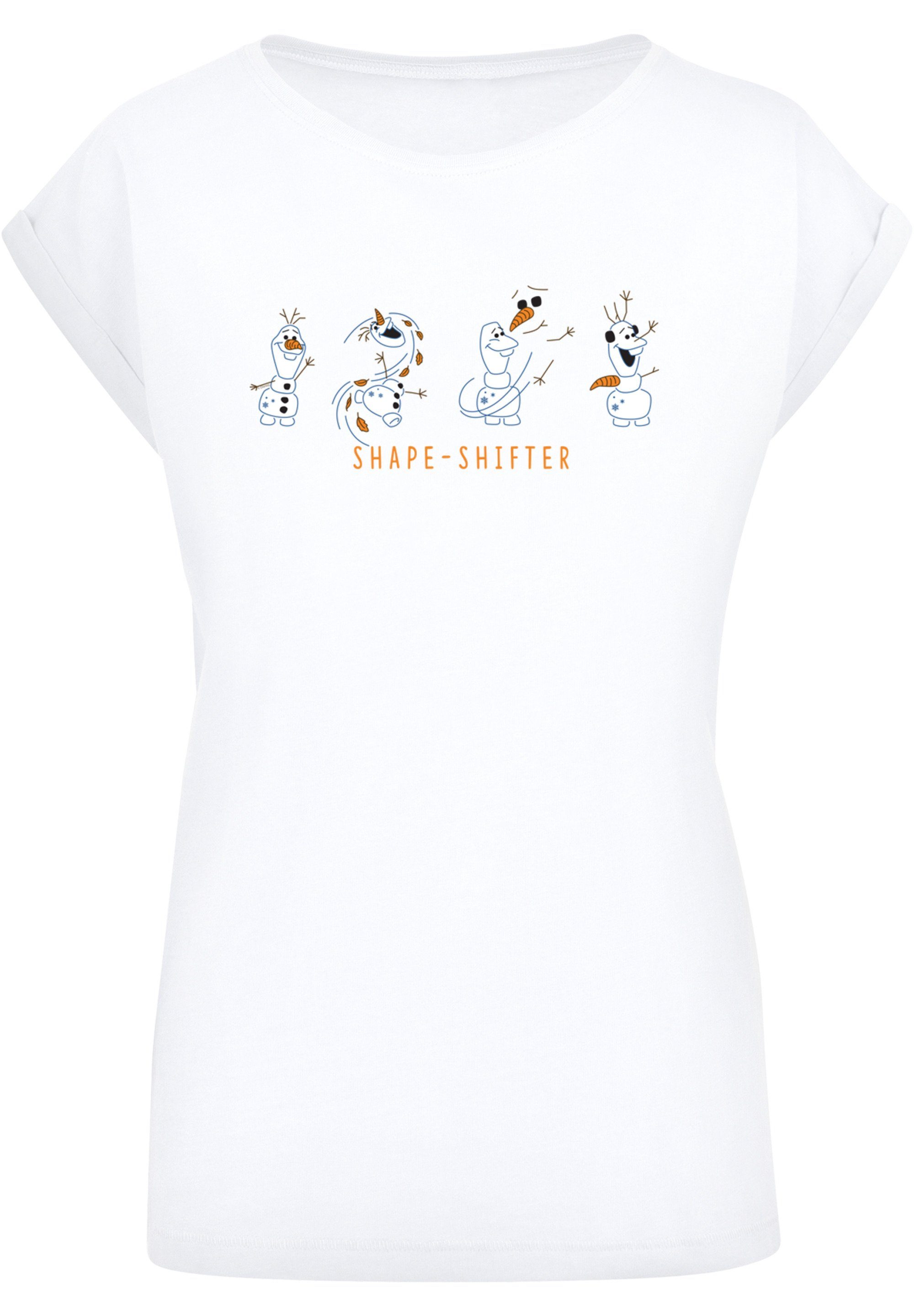 Shape-Shifter Frozen weiß Print Olaf 2 F4NT4STIC Disney T-Shirt