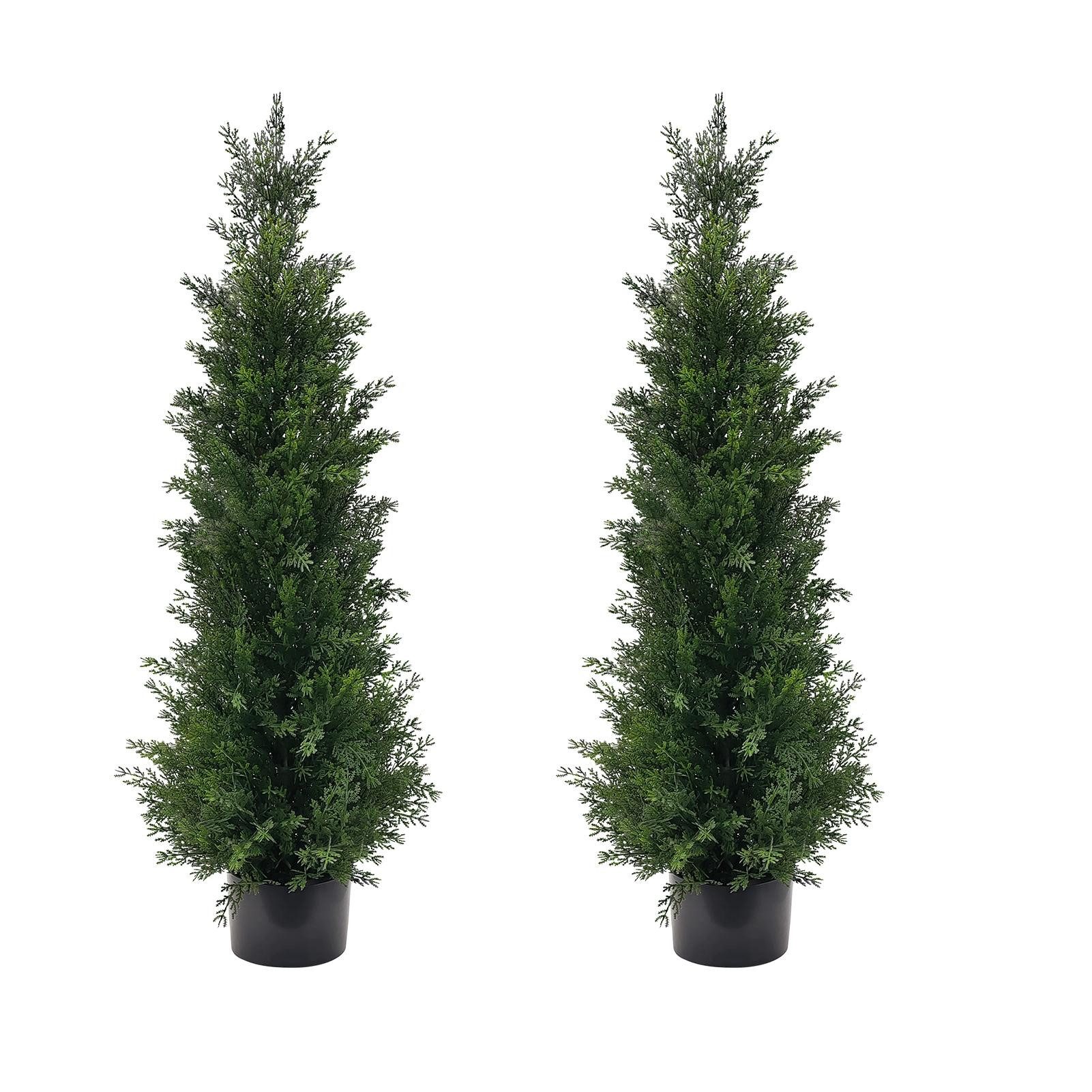 Kunstbonsai Künstliche Zedernbäume, Kieferngruppen (2 Stück), günstig online kaufen