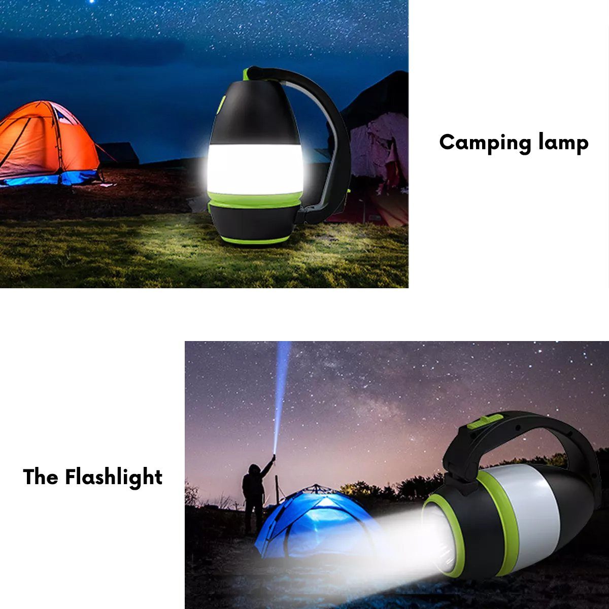 Camping 3in1 Multifunktion: Maclean MCE298, Powerbank-Funktion - LED Taschenlampe Taschenlampe,