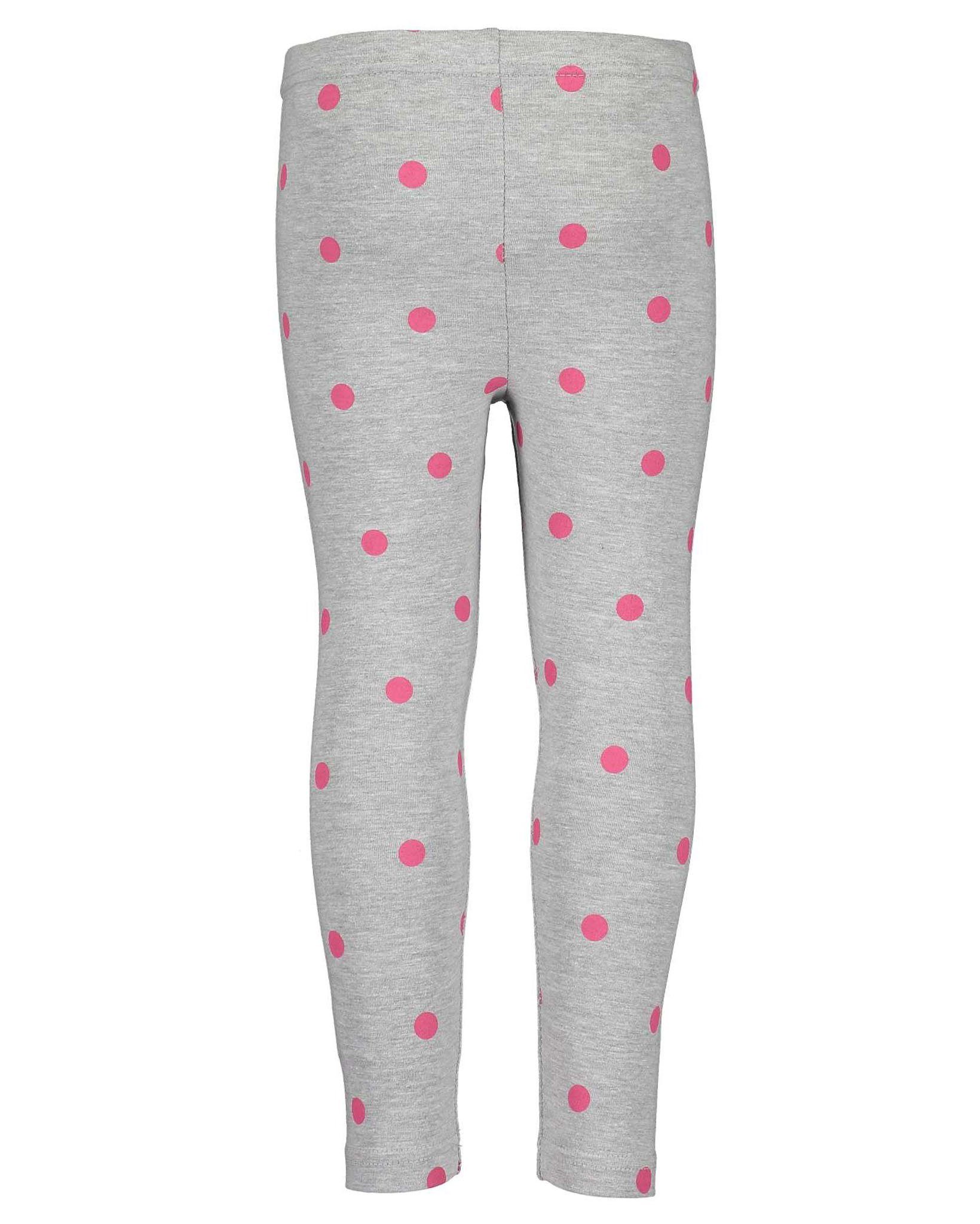 Blue Seven Leggings 2er Set Leggings für Mädchen Dk Blau Aop + Nebel Mel Aop-92 (2-tlg) mit elastischem Bund
