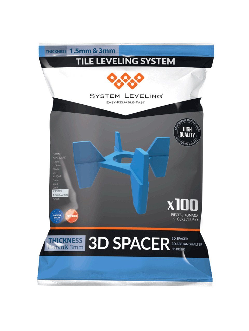 System Leveling Fliesenbohrer System Leveling 3D-Fugenkreuz günstig online kaufen