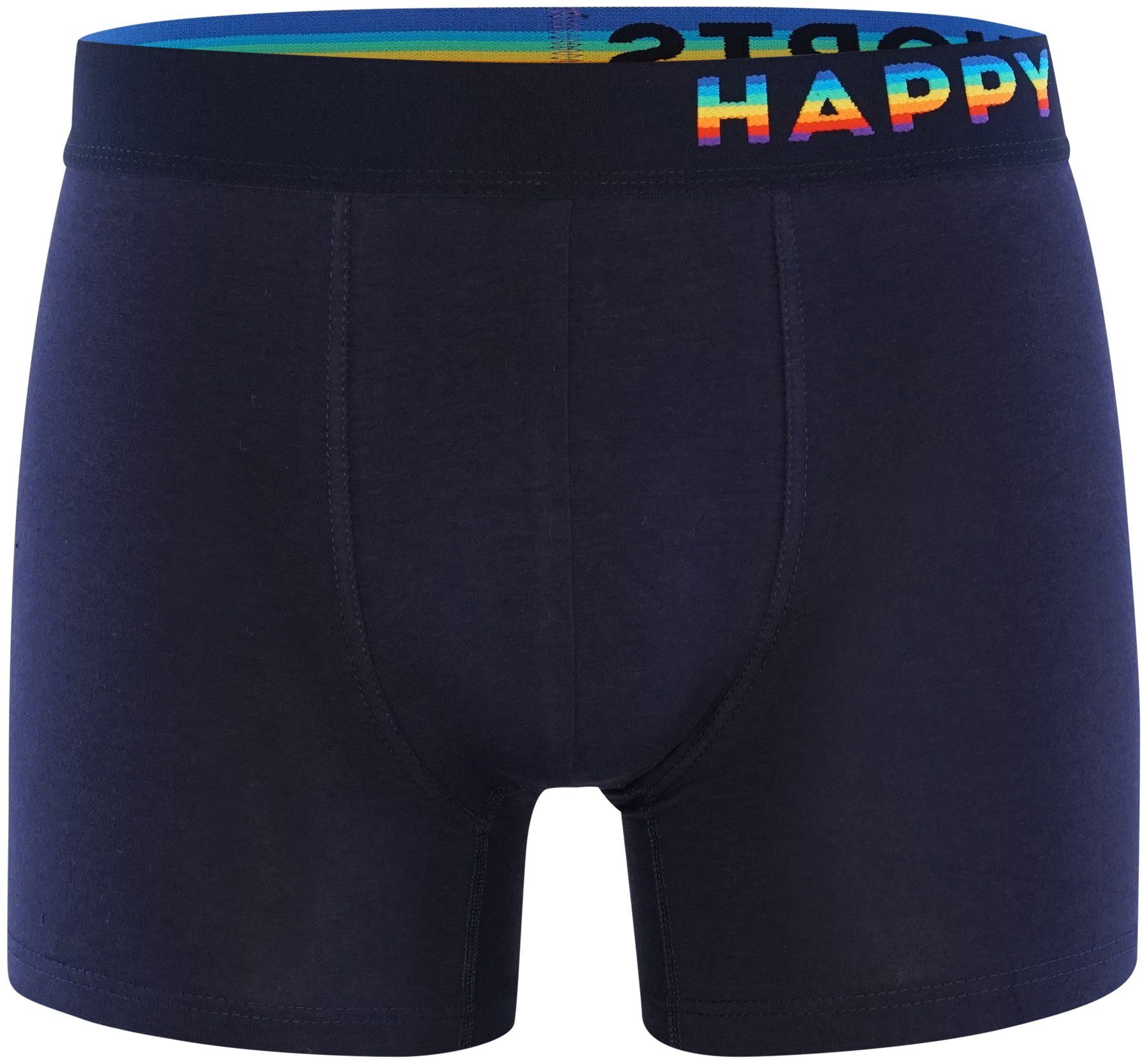 2-Pack Rainbow HAPPY Pants SHORTS Hearts Trunks Retro