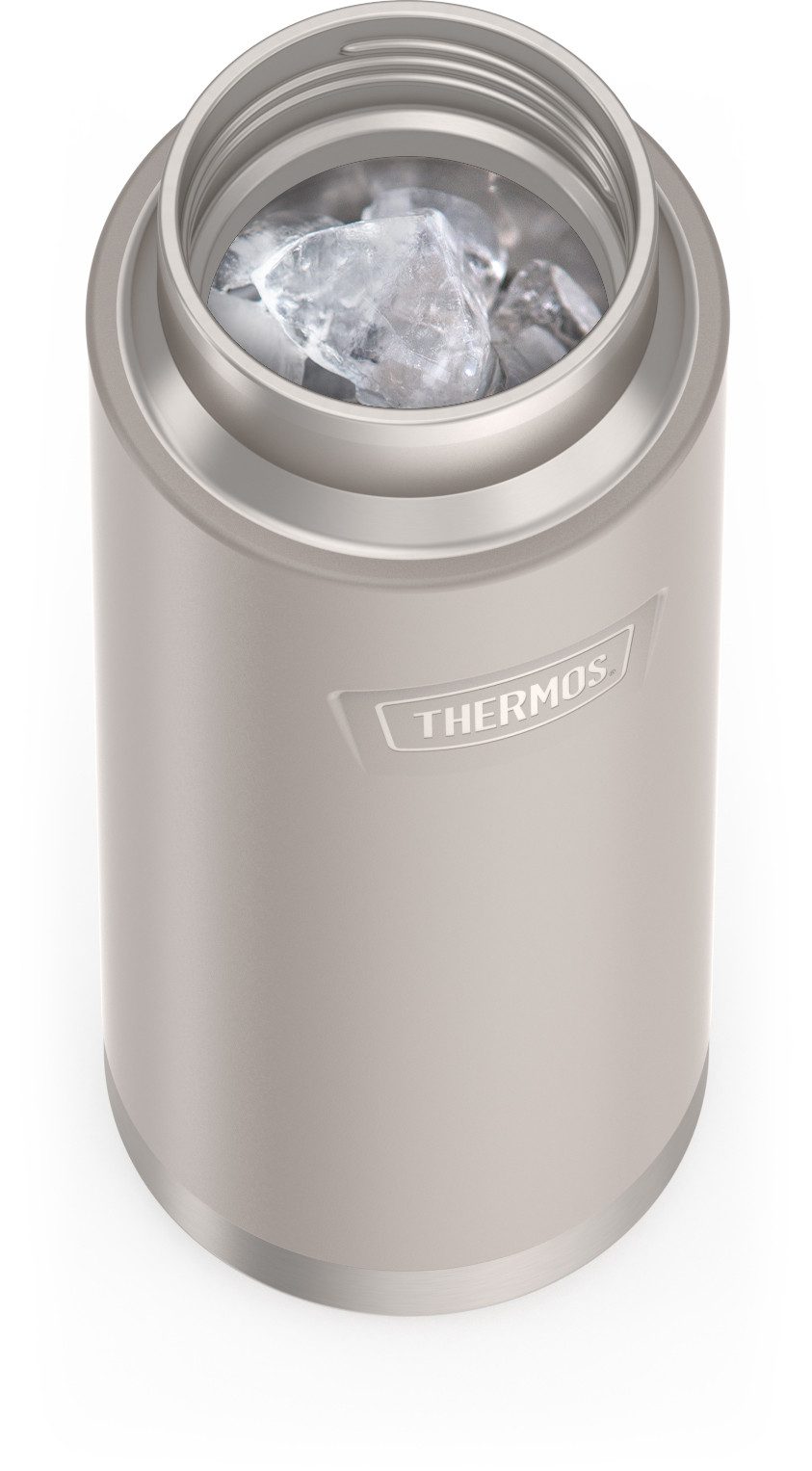 THERMOS Isolierflasche ICON BEVERAGE BOTTLE, Edelstahlkörper, spülmaschinenfest, 0,71l, 18h heiß & 24h kalt, extra große Öffnung, absolut dicht
