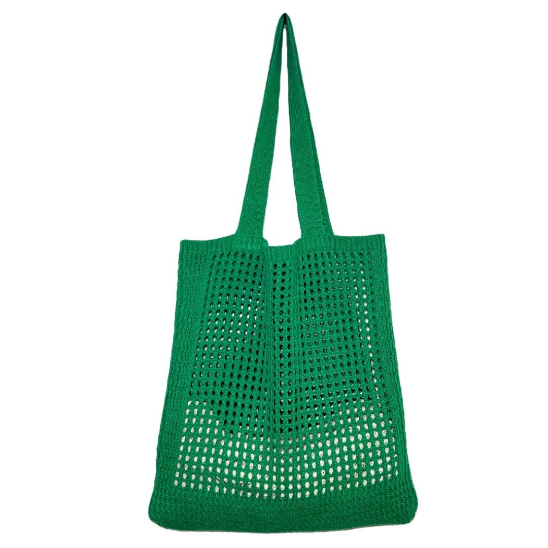 nsihing Strandtasche Damen Sommer Boho, Gestrickte Tasche Beach Bag Netz Strandbeutel (Häkeltasche Mesh Gehäkelt Handtasche, Tote Bag), Netztasche Umhängetasche Sommertaschen für Reisen, Alltag
