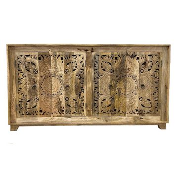 Oriental Galerie Unterschrank Indien Sideboard Hema Natur 160 cm