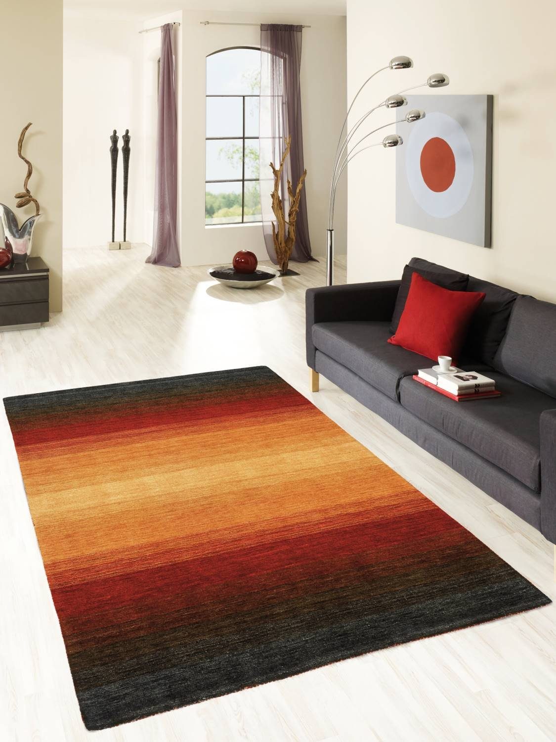 Rug Studios Teppich RAINBOW 1201, Rechteckig, Höhe: 19 mm, Handgefertigt, 60 x 90 cm, Multi