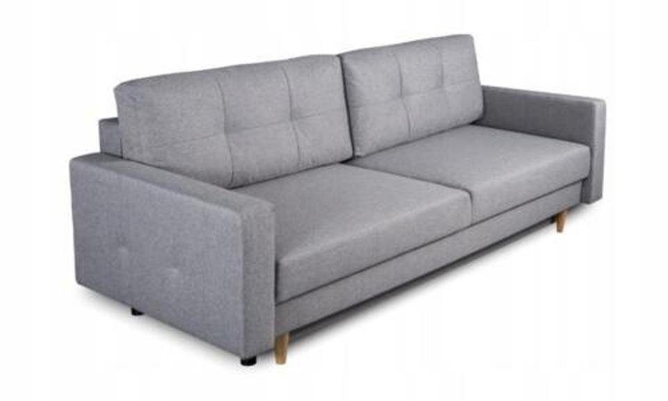 JVmoebel Sofa, Grau 3 Sitzer Sofa Luxus Wohnzimmer Stil Design Modern
