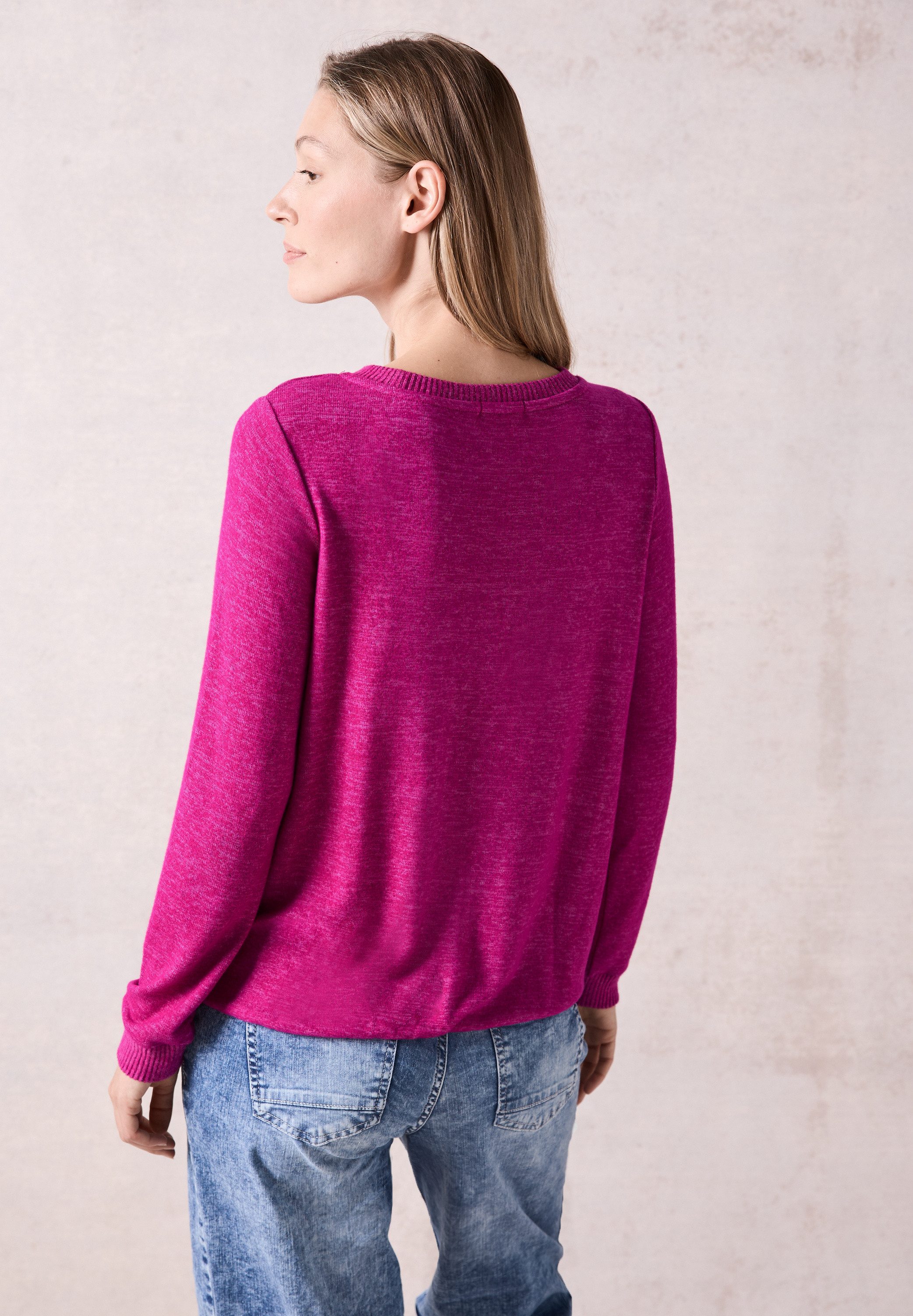 CECIL Langarmshirt in Melange Optik günstig online kaufen