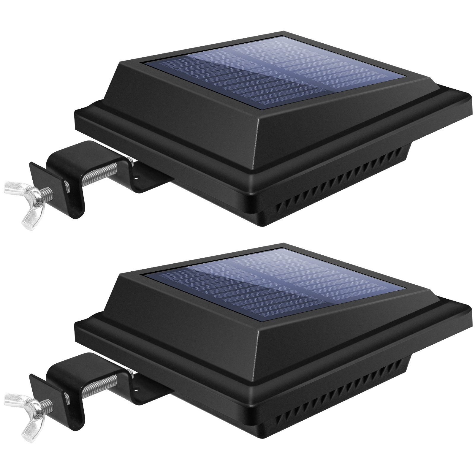 Solarleuchte safety Außen Schwarz Home Lichtsensor Dachrinnenleuchte LED 40LEDs,
