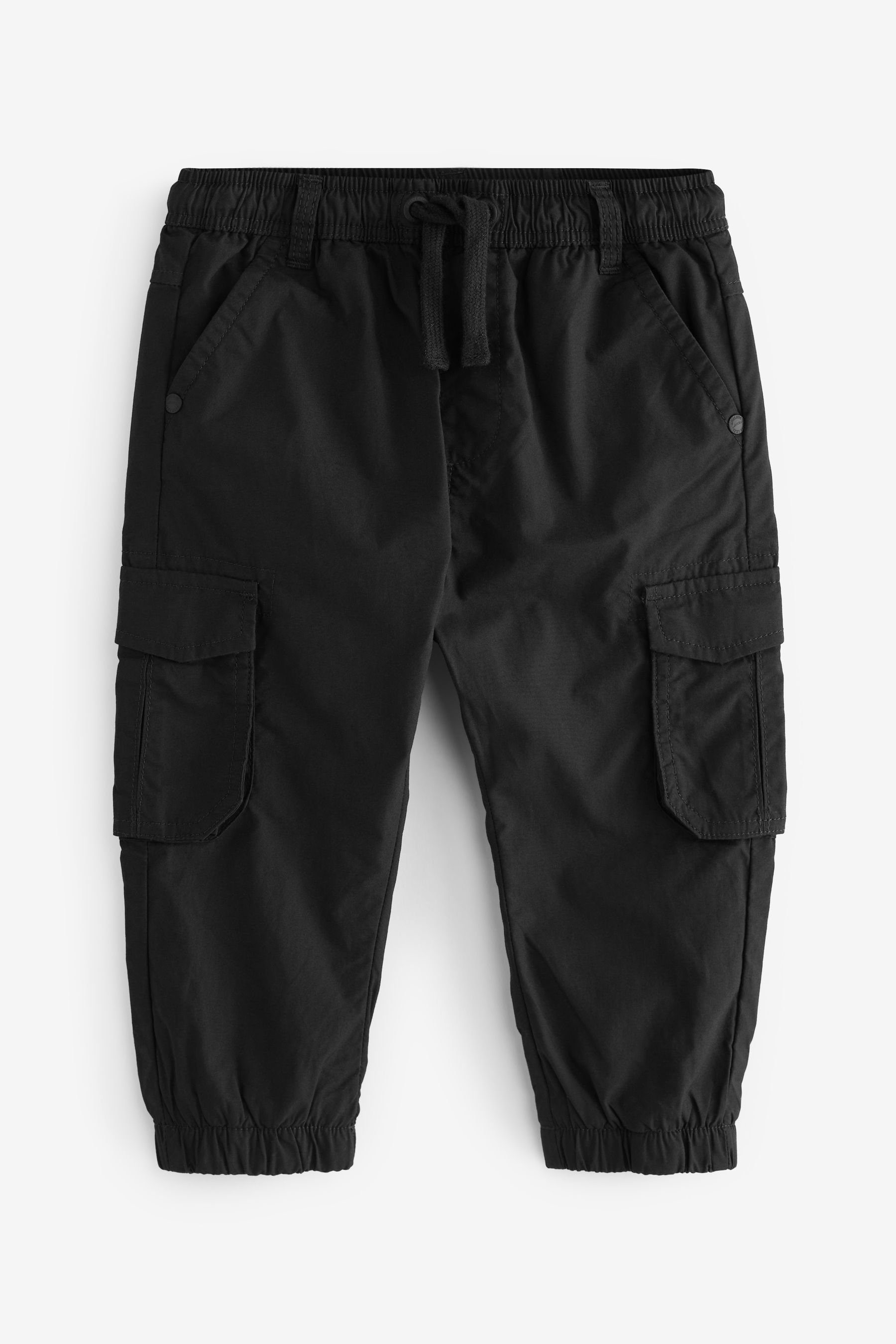 Next Cargohose Gefütterte Cargohose (1-tlg) Black