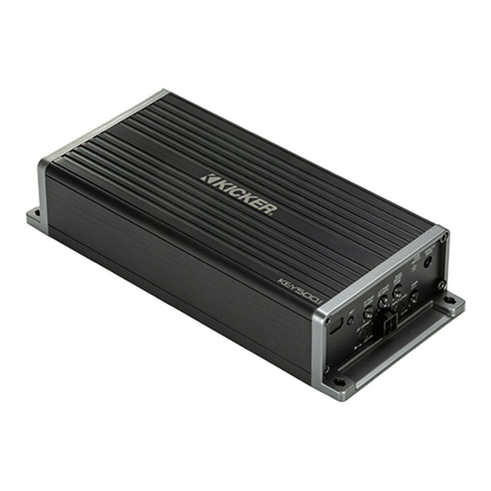 Kicker KEY5001 Monoblock Endstufe 1-Kanal Auto Verstärker mit 500 Watt Audioverstärker