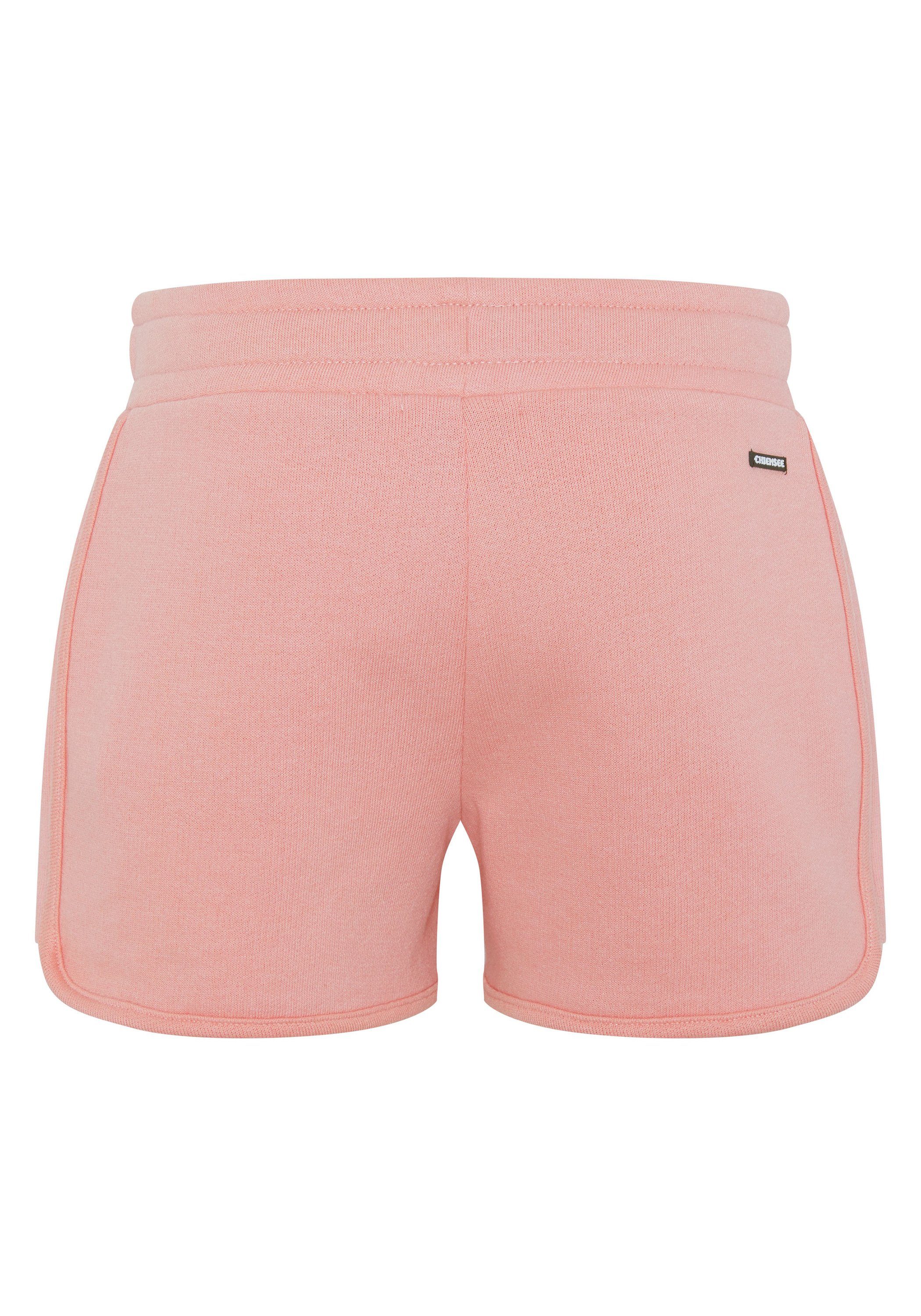 Cream 1 Sweatshorts N' 14-1521 mit Chiemsee Shorts Label-Details Peaches