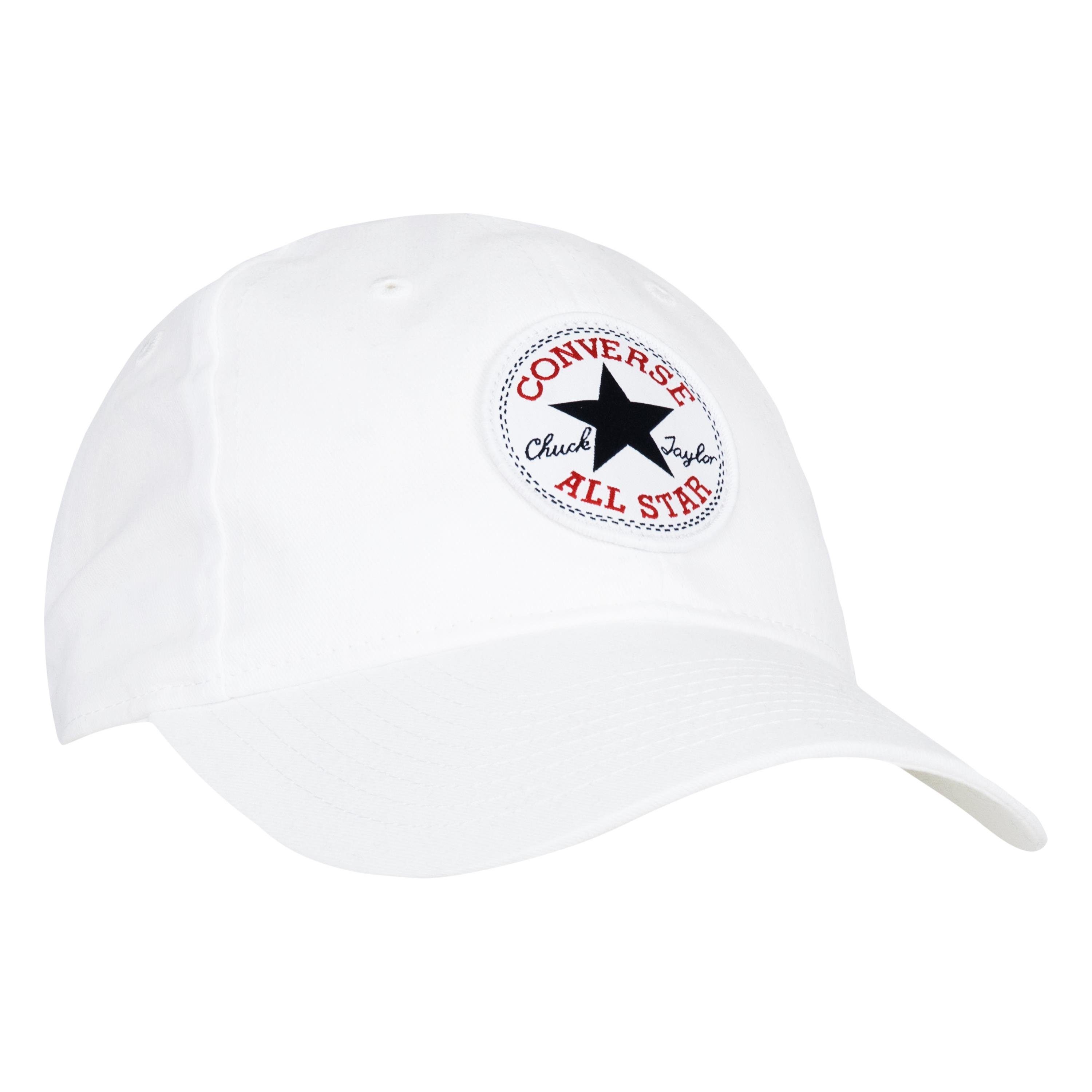 Converse Baseball Cap CAN CHUCK PATCH CURVE BRIM HAT für kids 8-15 Jahre mit gebogenem Schirm, 6-Panel-Design, bestickte Optik