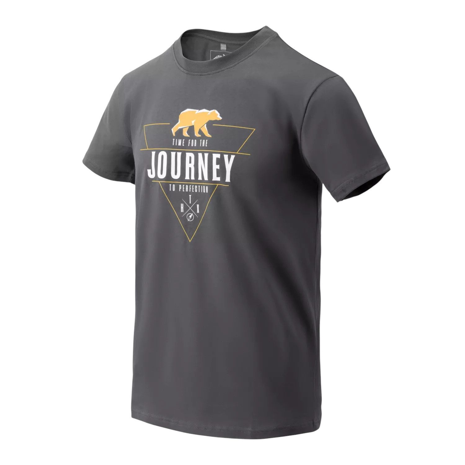 Helikon-Tex T-Shirt Helikon-Tex T-Shirt aus Baumwolle, Journey to Perfection, ash grey (1-tlg) 100% Baumwolle