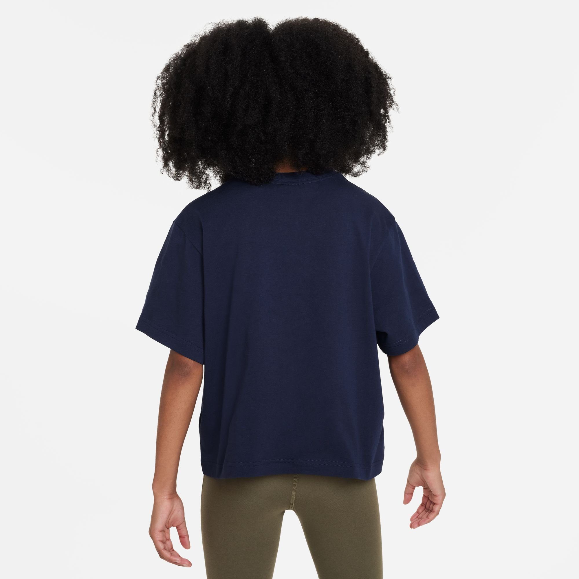 Nike Sportswear T-Shirt PRNT NSW - TEE G Kinder BOXY OBSIDIAN Short Sleeve für