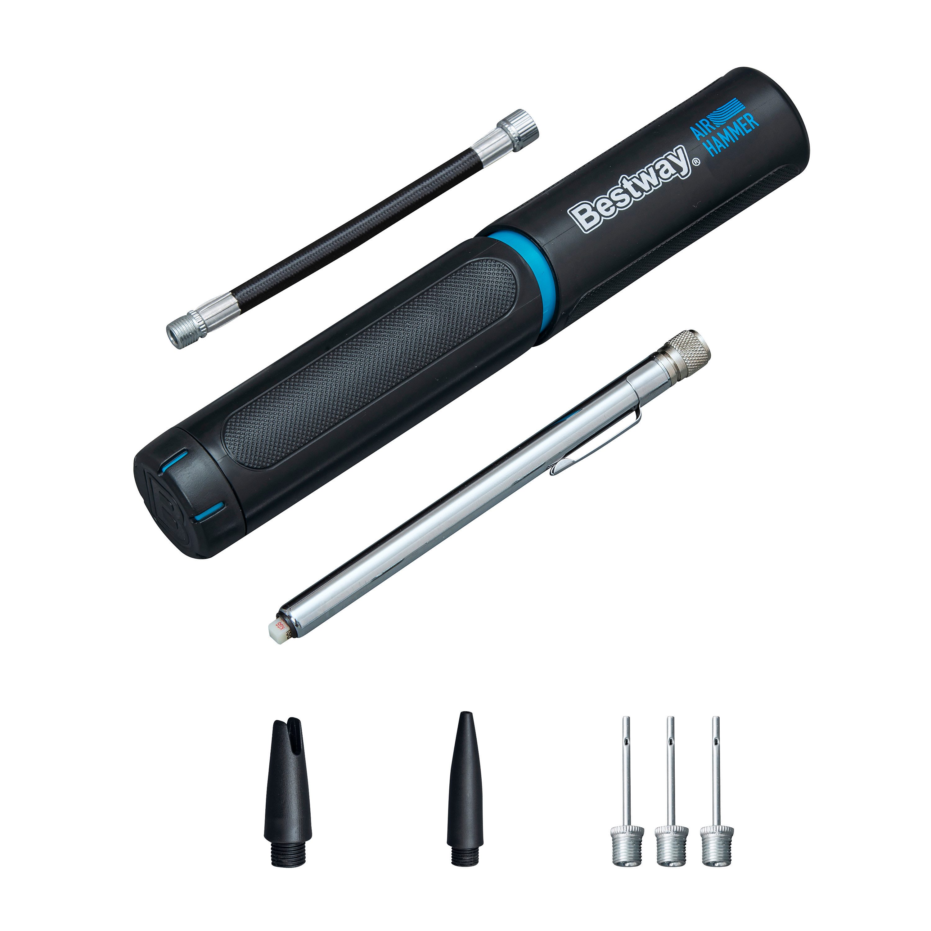 Bestway Luftpumpe Air Hammer™ (Packung, 5 ml), Inklusive 3 Luftnadeln und 2 Adaptern