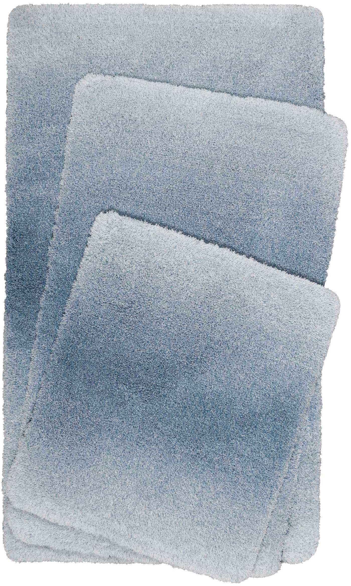 Wecon home Basics Badematte Luuk WB-2705, Höhe 25 mm, rutschhemmend beschichtet, schnell trocknend, fußbodenheizungsgeeignet, Polyester, trendiger Farbverlauf,  – Bild 5 von 5
