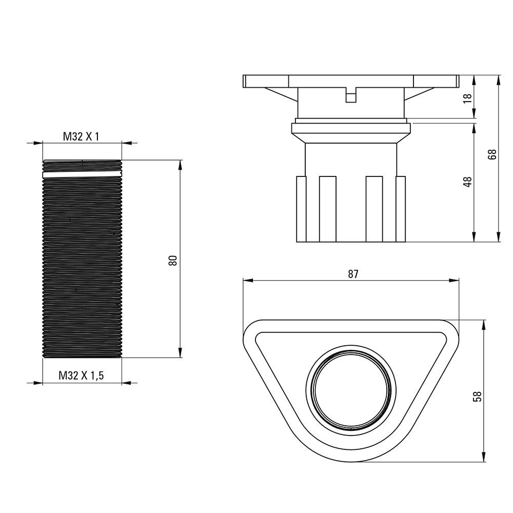 schwarz 34,4cm Waschtischarmatur für hoch, Aufsatzbecken, SILIA-30 Lomadox