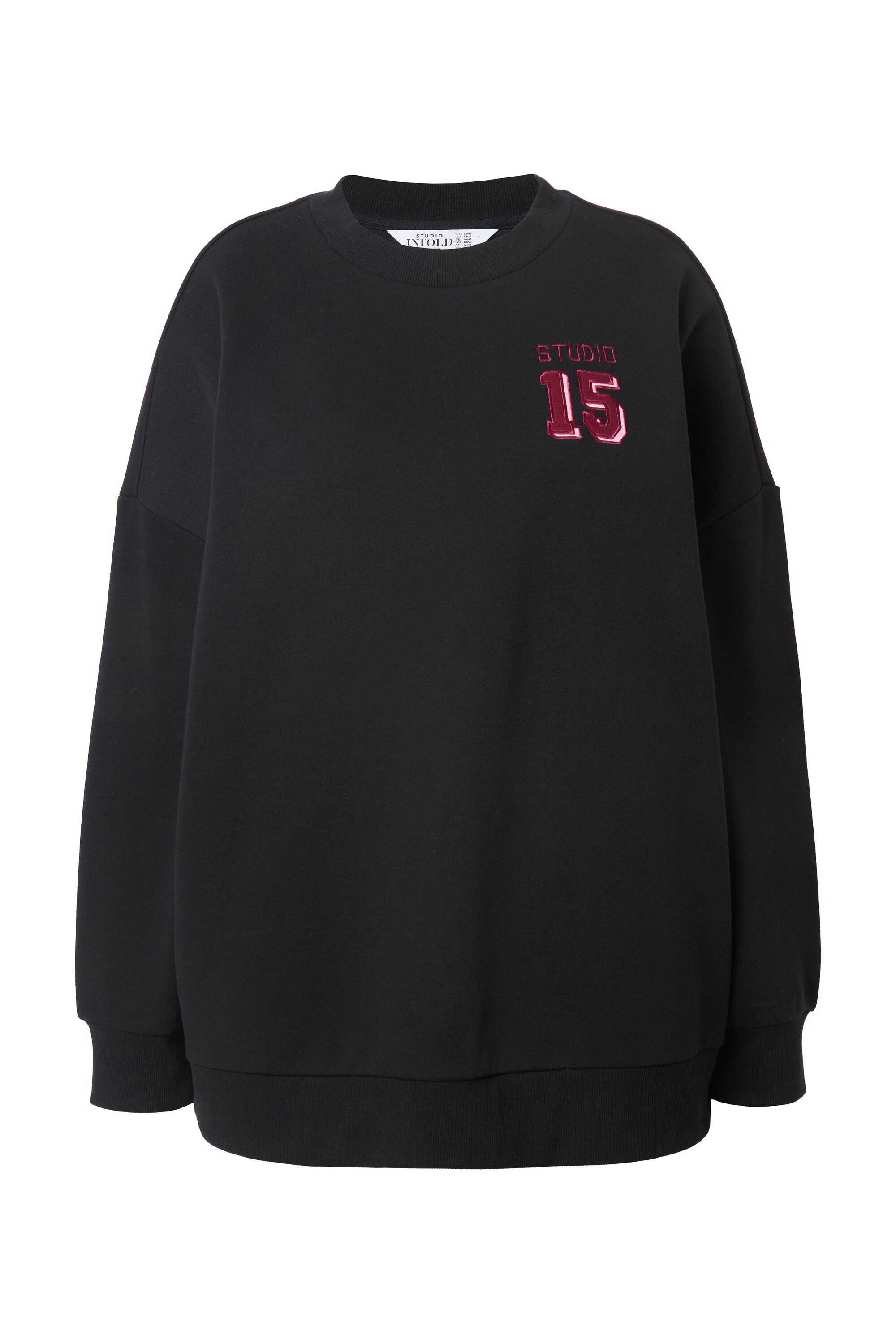 Studio Untold Sweatshirt Sweatshirt oversized Satin-Zahl günstig online kaufen