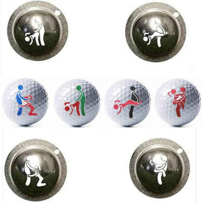 yozhiqu Golfballschablone Golf-Marker-Personalisierung,Template-Customizer-Tool (Vier-Pack), Golf-Marker-Stempel-Ausrichtungs-Zeichenwerkzeug für Erwachsene
