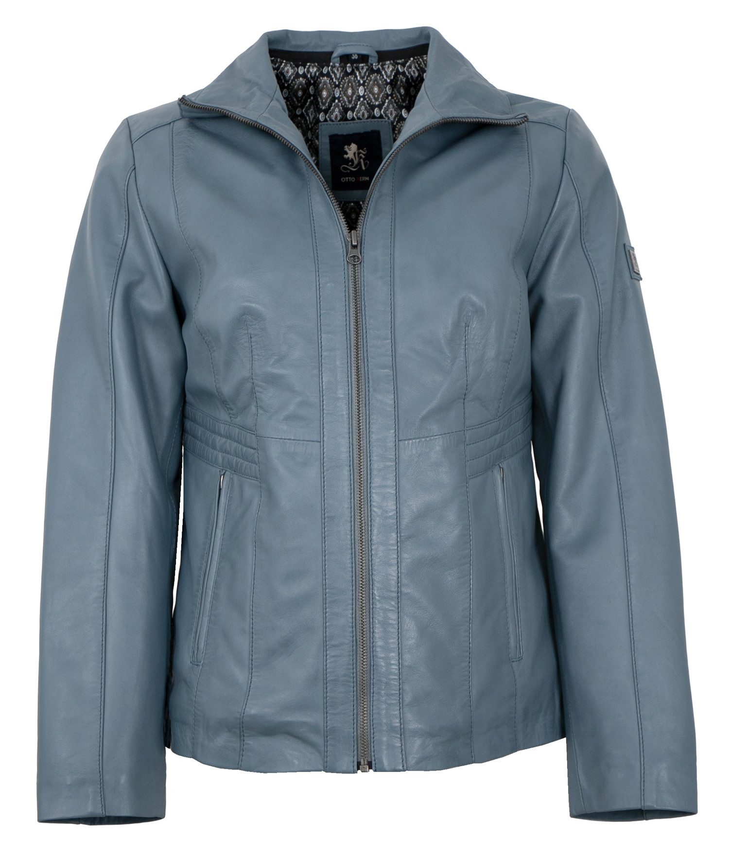 Otto Kern Lederjacke Beate OTTO KERN - Damen Lederjacke Lammnappa hellblau