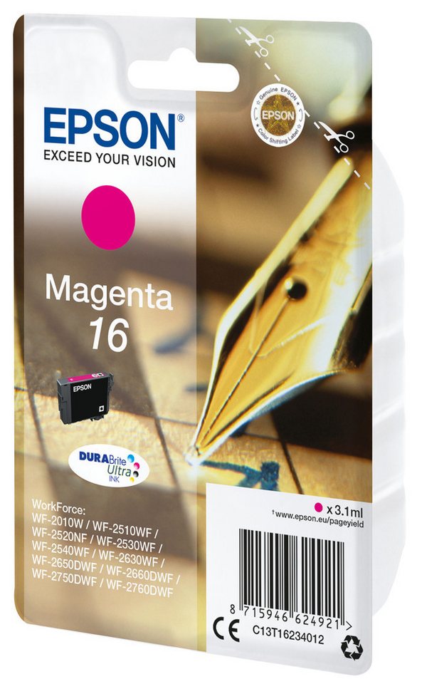 Thumbnail - Epson Epson Pen and crossword Singlepack Magenta 16 DURABrite Ultra Ink Tintenpatrone