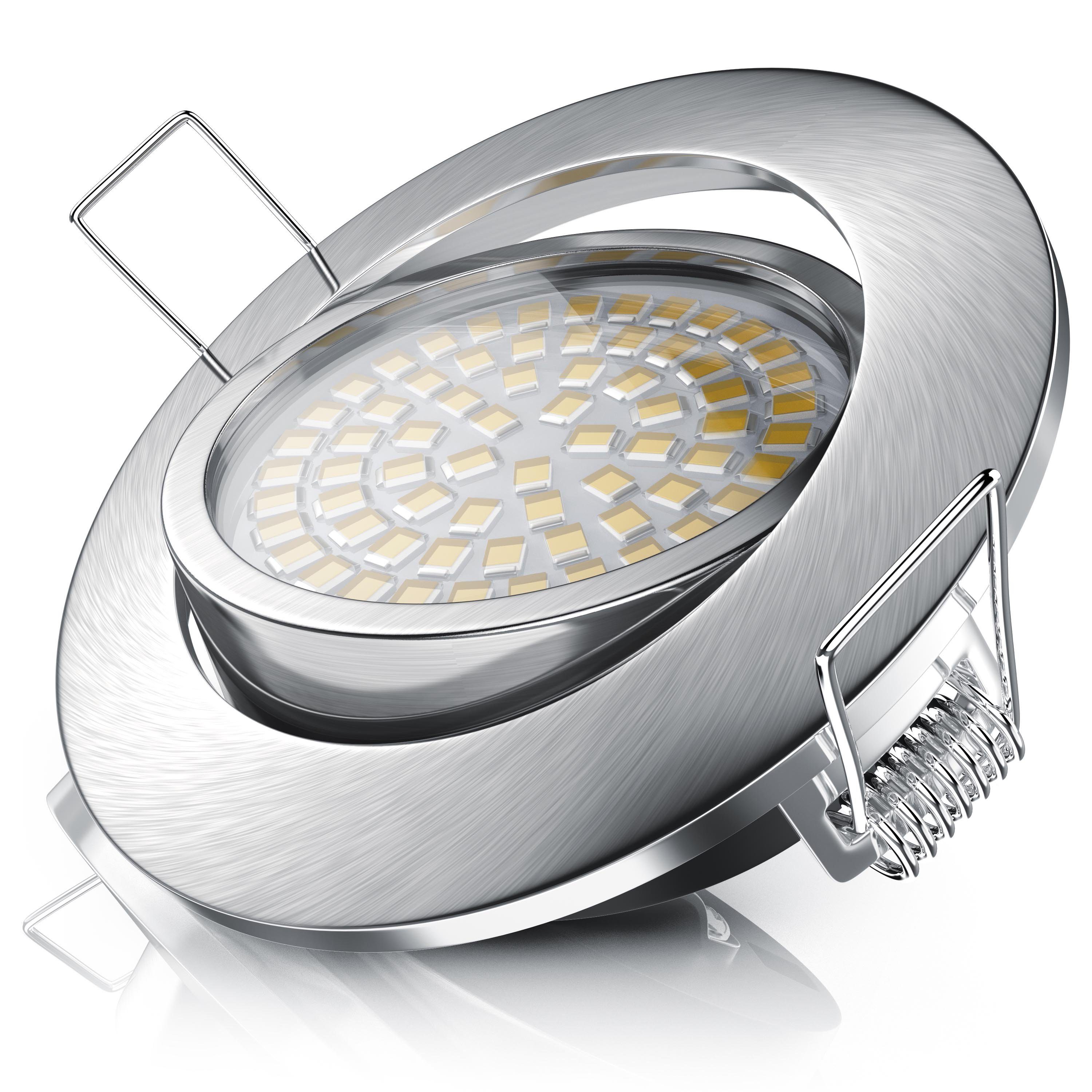 Brandson LED Einbaustrahler dimmbar & schwenkbar, Deckenspots, Aluminium Ra günstig online kaufen